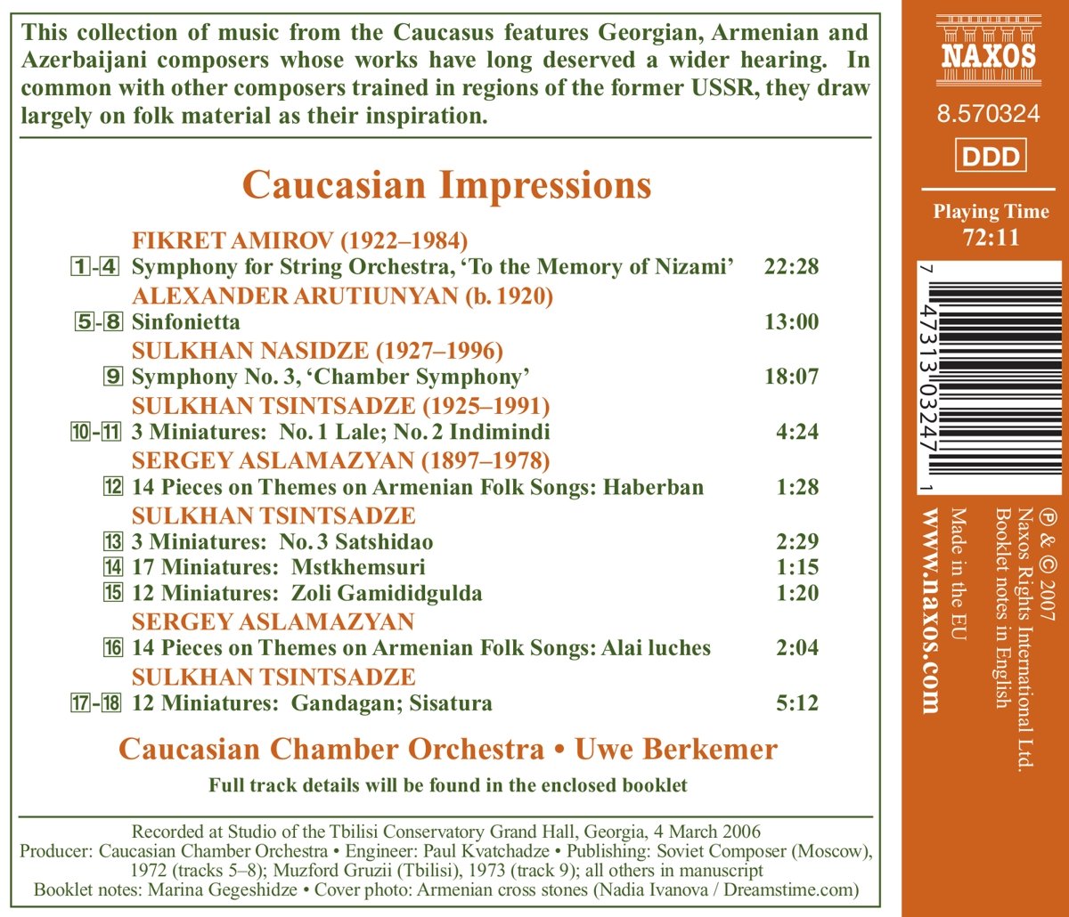 Caucasian Impressions: String Orchestra Sheet Music for Classical Performances & Concert Repertoire | Perfect for Symphony Orchestras, Chamber Ensembles & Music Students
