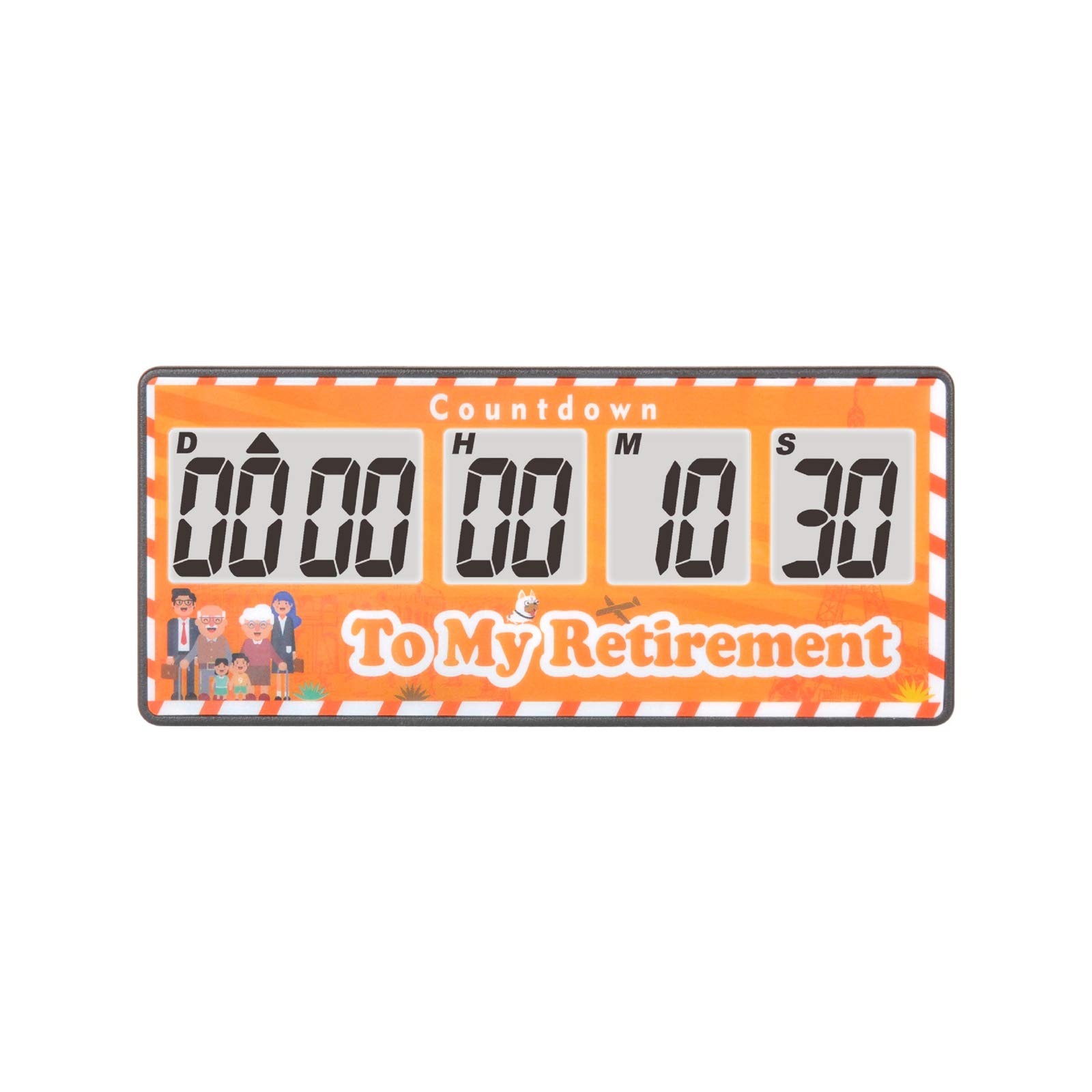Jayron 9,999 Days Digital Countdown Timer with Loud Alarm - Magnetic Stopwatch for Retirement, Pregnancy, Wedding & Event Countdown - Battery Operated & Replaceable (Yellow) | Perfect for Milestone Celebrations & Time Management