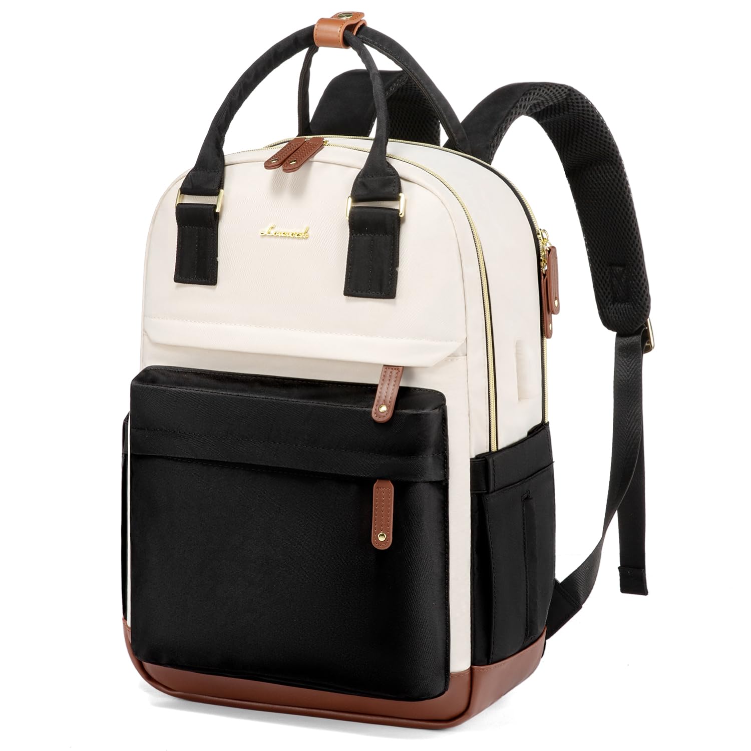 LOVEVOOK 15.6 Inch Anti-Theft Laptop Backpack for Women - Waterproof USB Charging Travel Backpack with Purse Compartment - Perfect for College, School, Work & Travel - Teacher Nurse Commuter Backpack for Daily Use & Business Trips