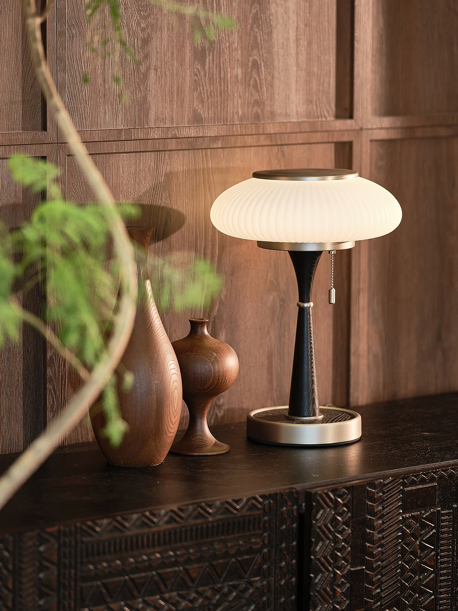 Premium Matsutake Mushroom Table Lamp - Modern LED Night Light for Bedroom, Living Room & Office - Warm White & Adjustable Brightness - Eco-Friendly Home Decor Gift Idea