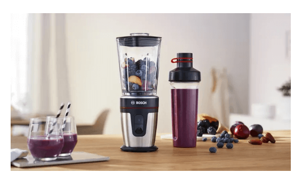 Bosch MMBM7G3M VitaStyle Mixx2Go 350W Hand Blender with Stainless Steel Blades - Perfect for Smoothies, Soups & Baking at Home or Office
