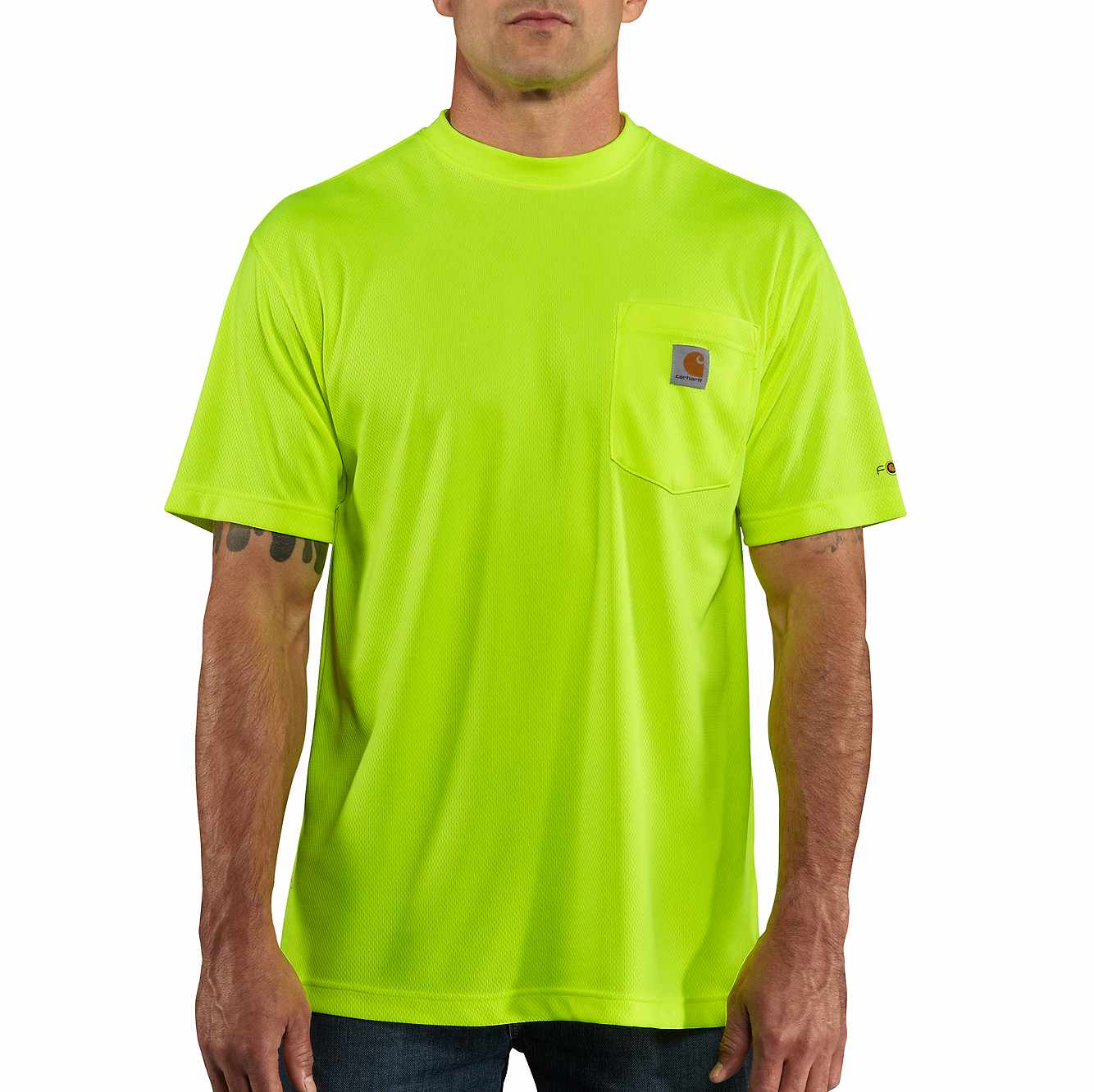 Carhartt Force Color Enhanced Short Sleeve T-Shirt for Men - Durable Work & Casual Wear - Perfect for Construction, Outdoor Activities & Everyday Comfort