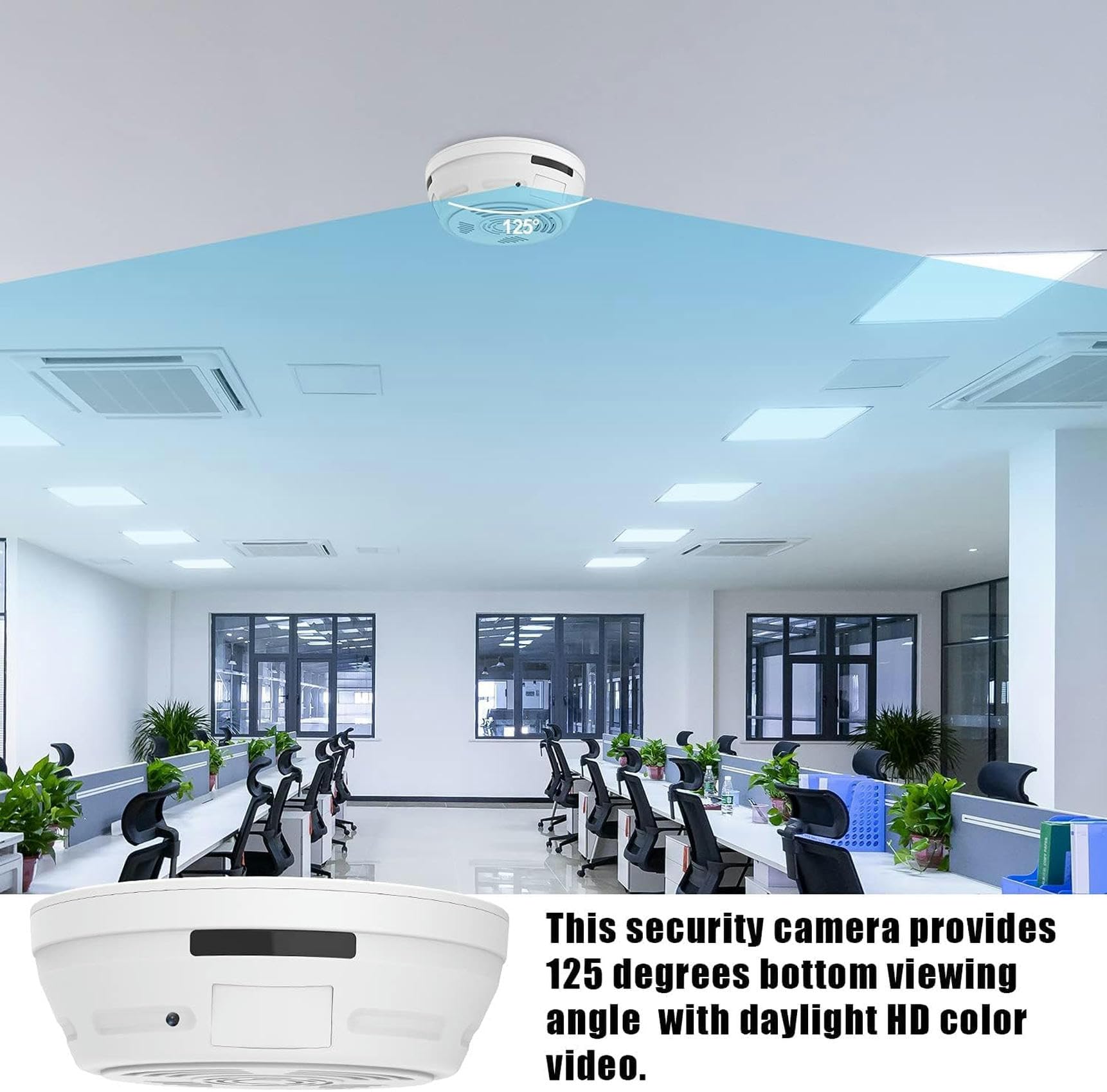 QPZMALSKY Mini Hidden Spy Camera 1080P WiFi - Secret Baby Monitor with Audio & Video, Covert Nanny Cam for Home & Office Surveillance, Motion Detection, 32GB Storage - Ideal for Child Safety, Elderly Care & Security Monitoring