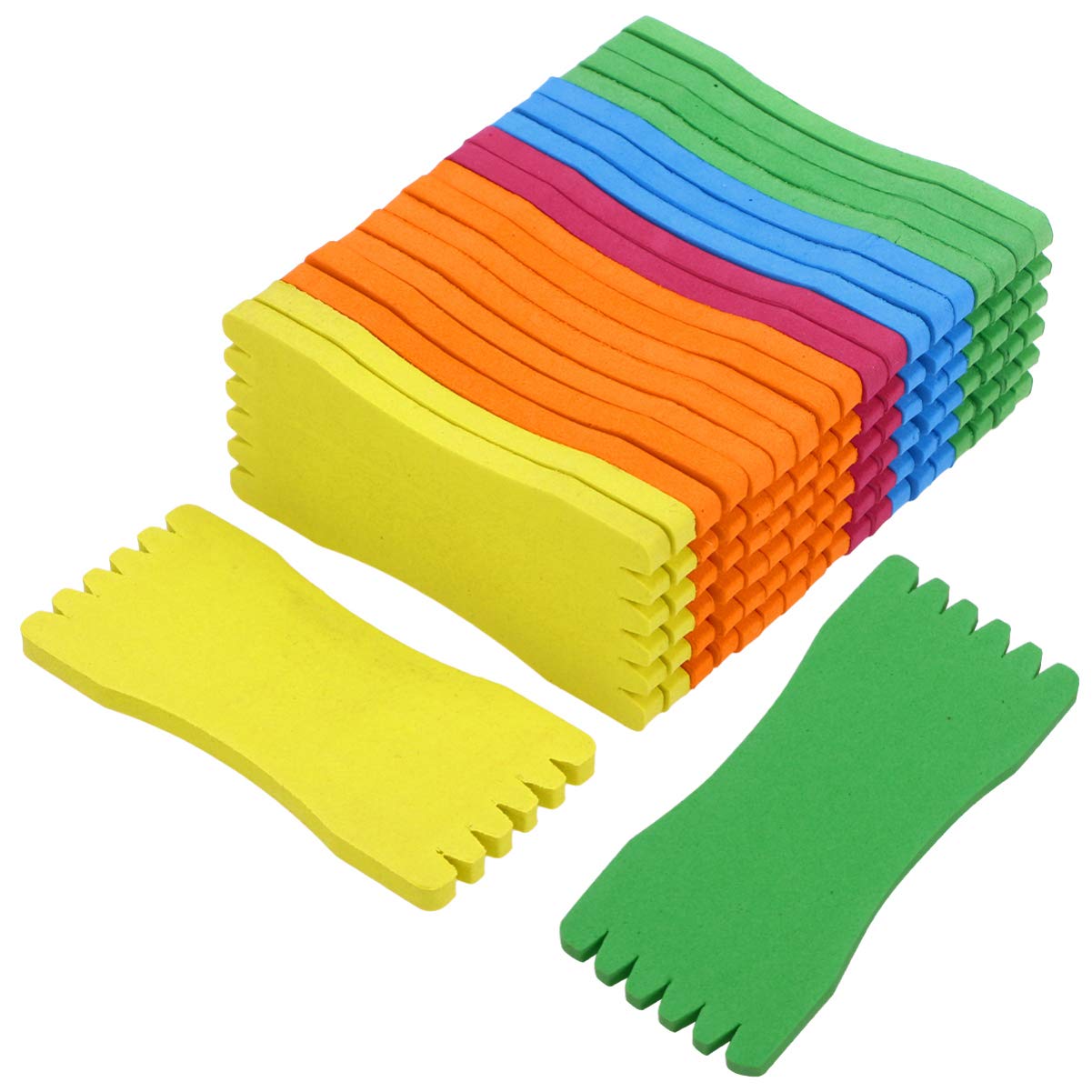 Veemoon 20pcs Foam Fishing Line Holders - Winding Boards with Sponge Wrap for Secure Storage | Fishing Line Spool Accessories (Random Colors, Size 1) - Perfect for Organizing Tackle Boxes & DIY Fishing Gear