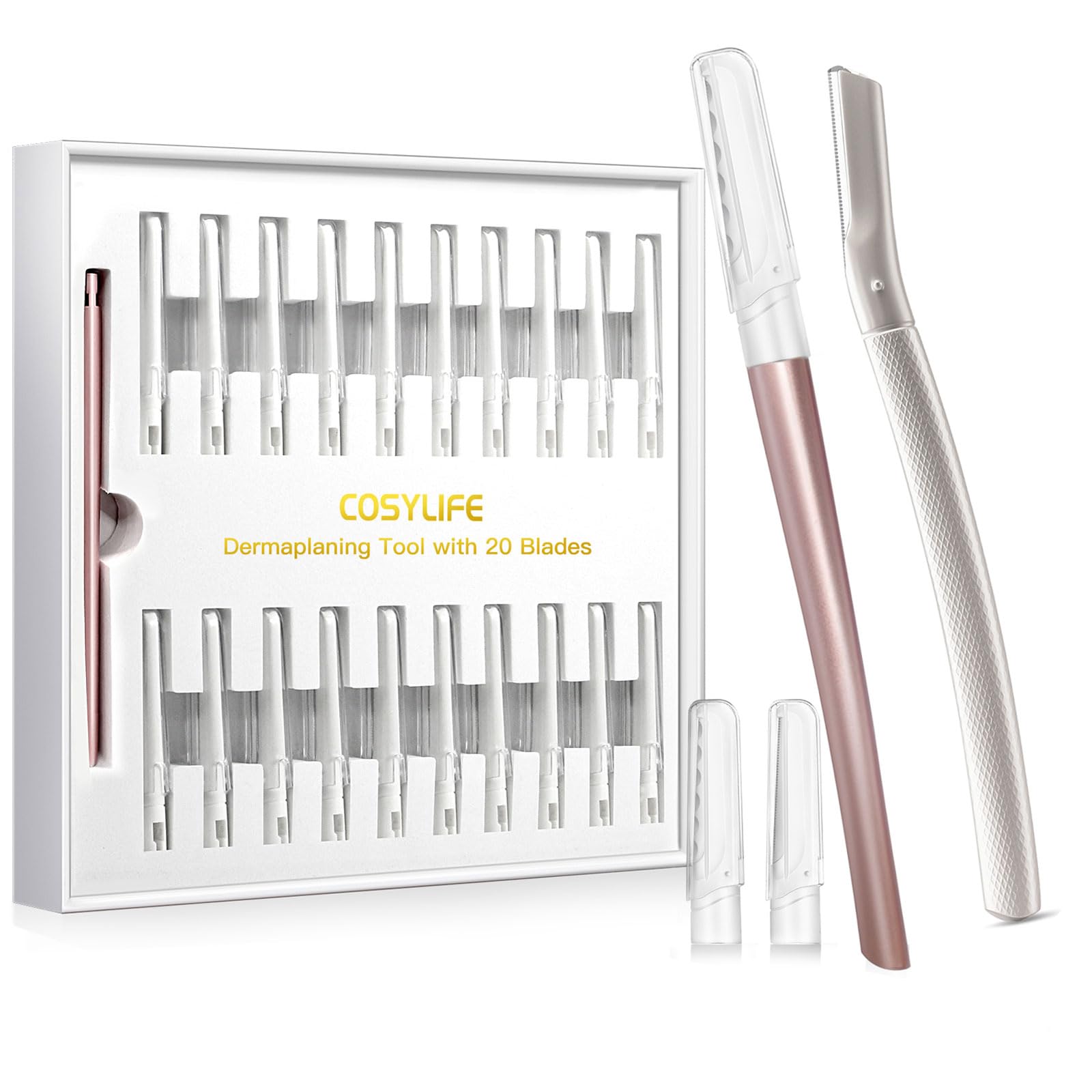 Professional Dermaplaning Tool for Face Exfoliation - Eyebrow Razor & Peach Fuzz Remover for Women | Painless Facial Hair Removal & Skin Smoothing | Perfect for Pre-Makeup & Skincare Routine