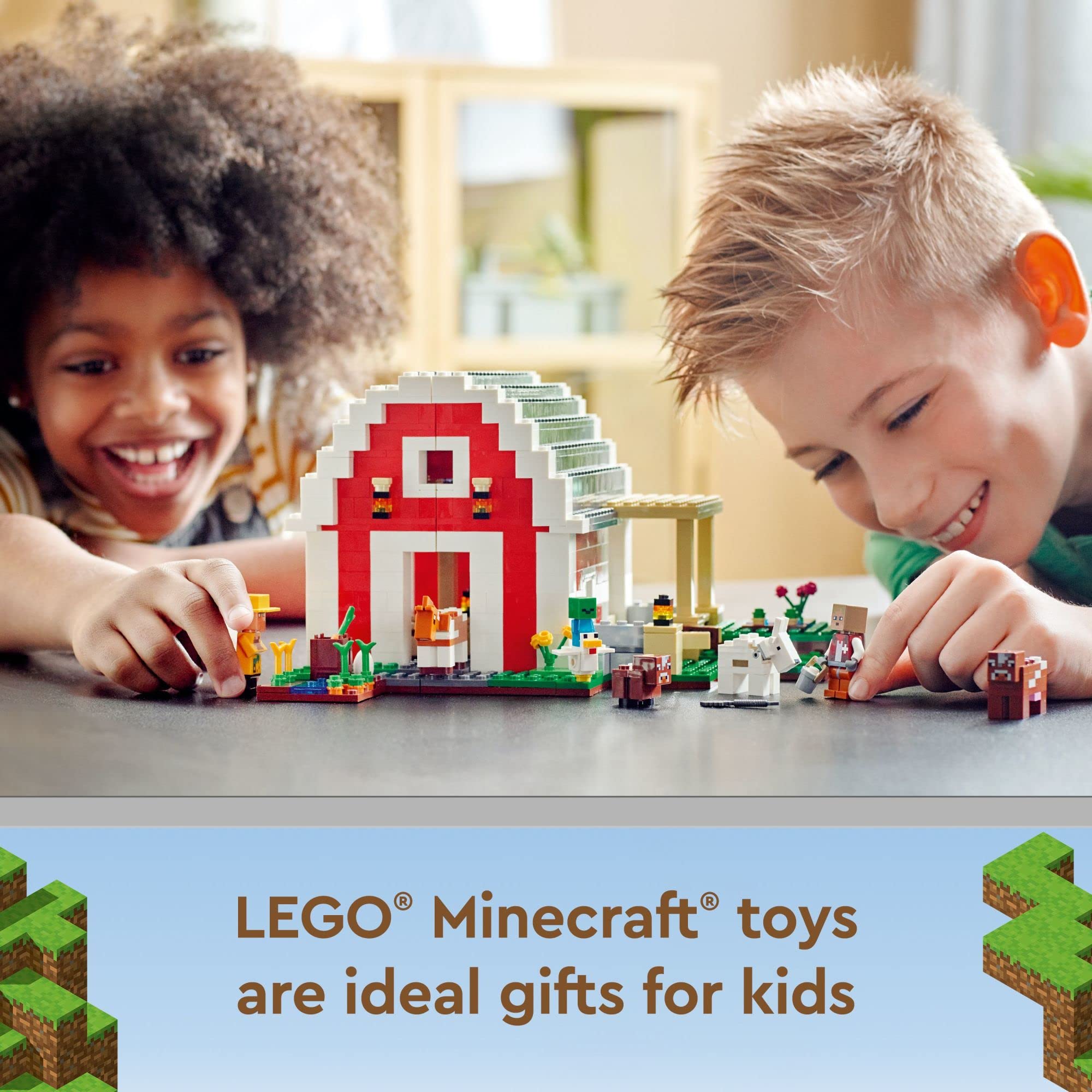 LEGO Minecraft The Red Barn 21187 Building Toy Set for Kids Ages 9+ (799 Pieces) - Creative Construction Play for Boys and Girls - Perfect for Minecraft Fans, Birthday Gifts & STEM Learning Activities