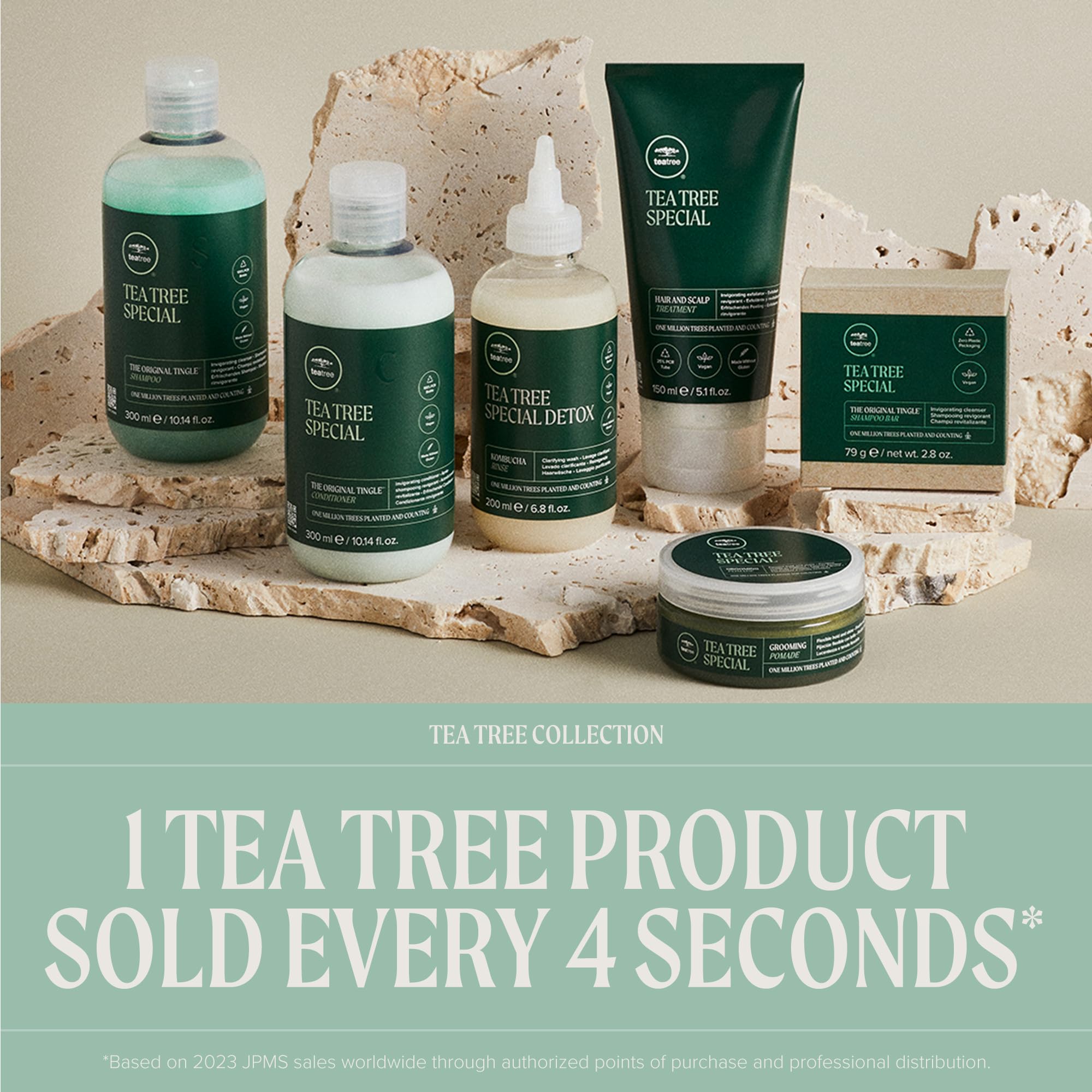 Tea Tree Hair & Body Moisturizer - Leave-In Conditioner, Hydrating Lotion & After-Shave Cream for All Hair & Skin Types | Perfect for Daily Hydration, Post-Shave Care & Scalp Treatment