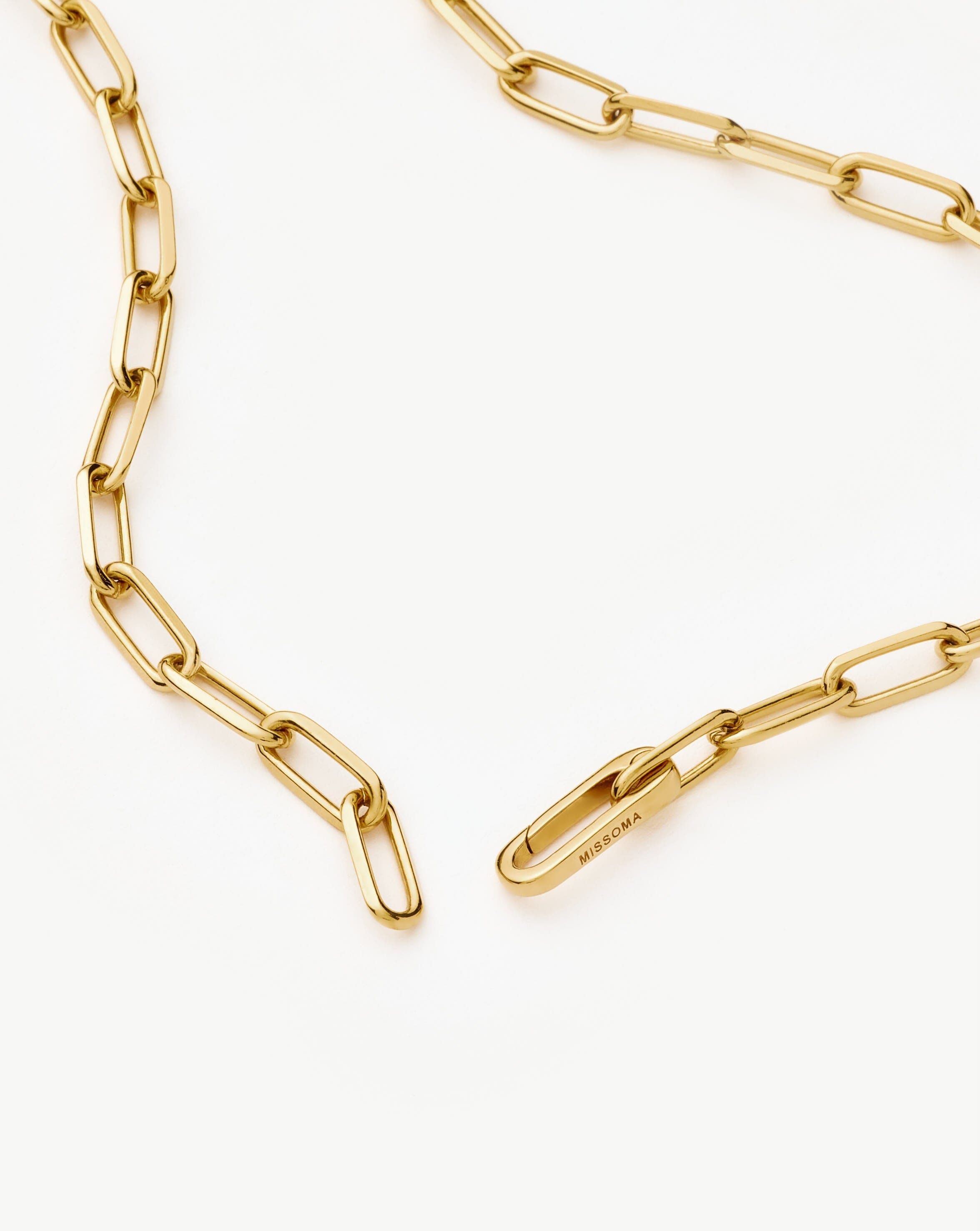 Classic Paperclip Chain Necklace - 18k Gold Plated Elegant Jewelry for Women | Perfect for Everyday Wear, Office & Special Occasions