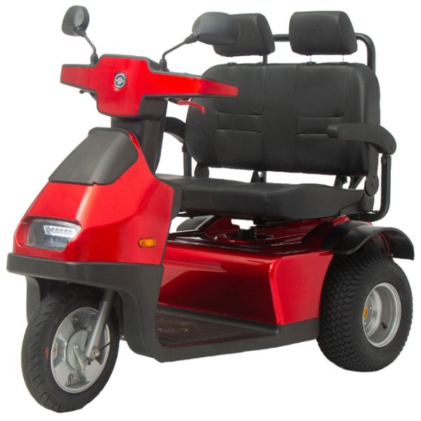 AFIKIM Afiscooter S3 3-Wheel Mobility Scooter with Dual Seat - Lightweight Electric Scooter for Adults & Seniors - Perfect for Shopping, Travel & Outdoor Activities