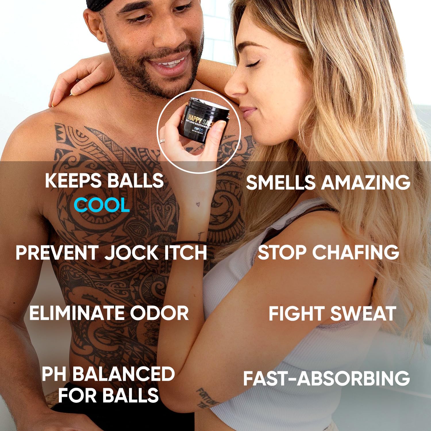 Derm Dude Happy Sack, Happy Crack & Holy Foot Cream Set | Natural Ball Deodorant, Butt Deodorant & Foot Cream for Men | All-Natural DeoPlex Formula for Odor Control | Vegan & Cruelty-Free | Perfect for Gym, Travel & Daily Hygiene Care