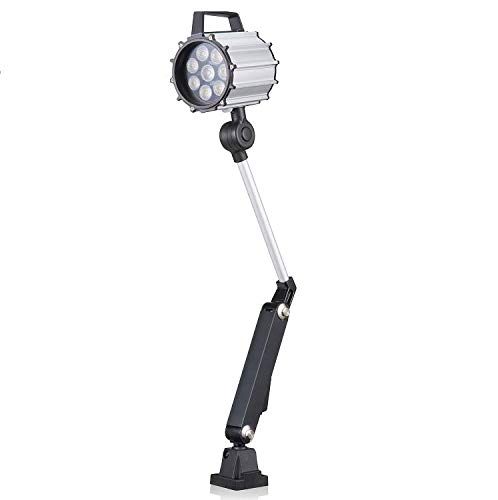 Waterproof LED Work Light with Long Arm - IP65 Rated, FCC Certified for CNC Machine Tools, Foldable Spotlight - Perfect for Workshops, Garages, and Industrial Lighting