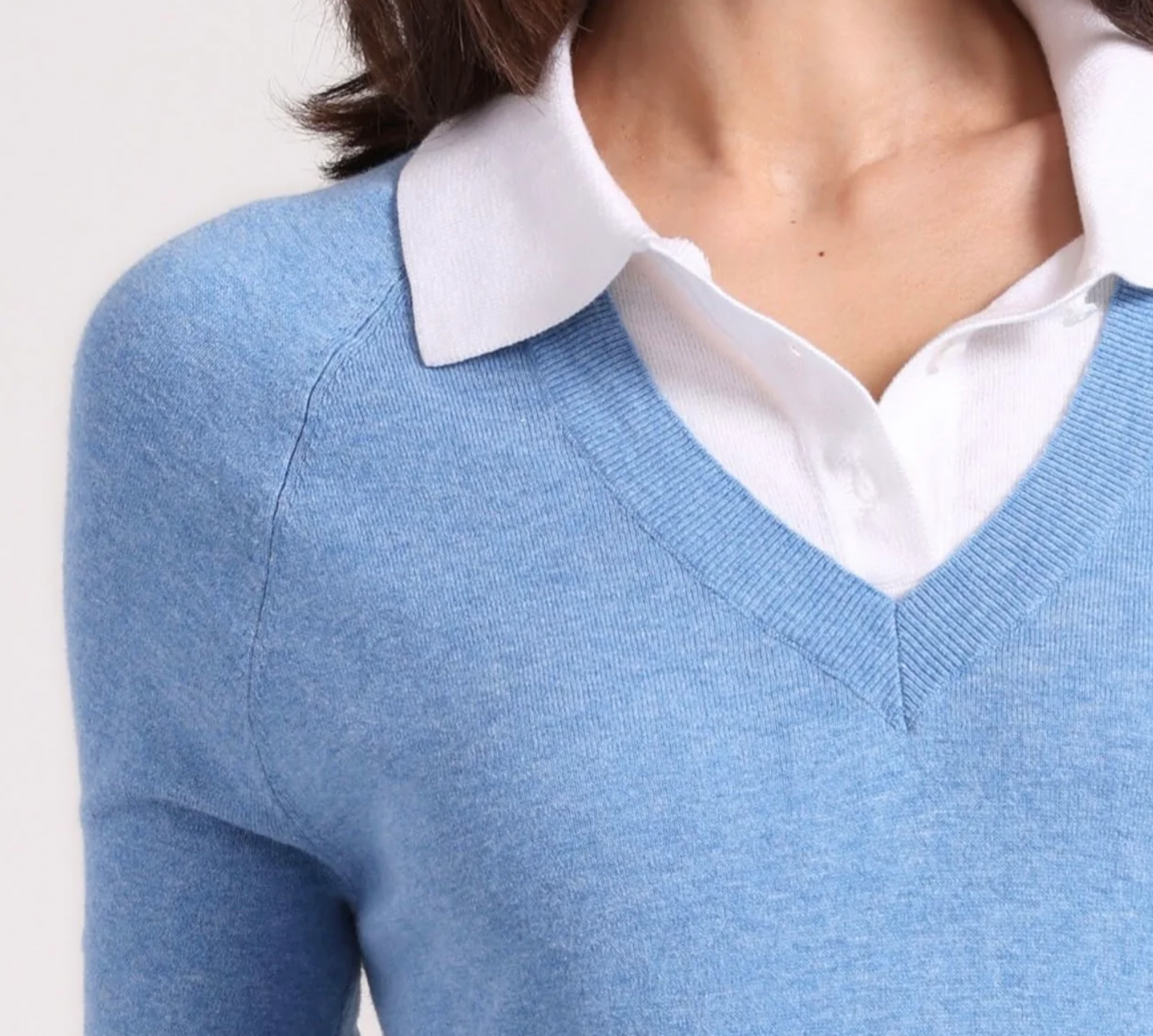 Minnie Rose Women's Short Sleeve V-Neck Collar Blouse - Perfect for Casual Outings, Office Wear & Summer Fashion