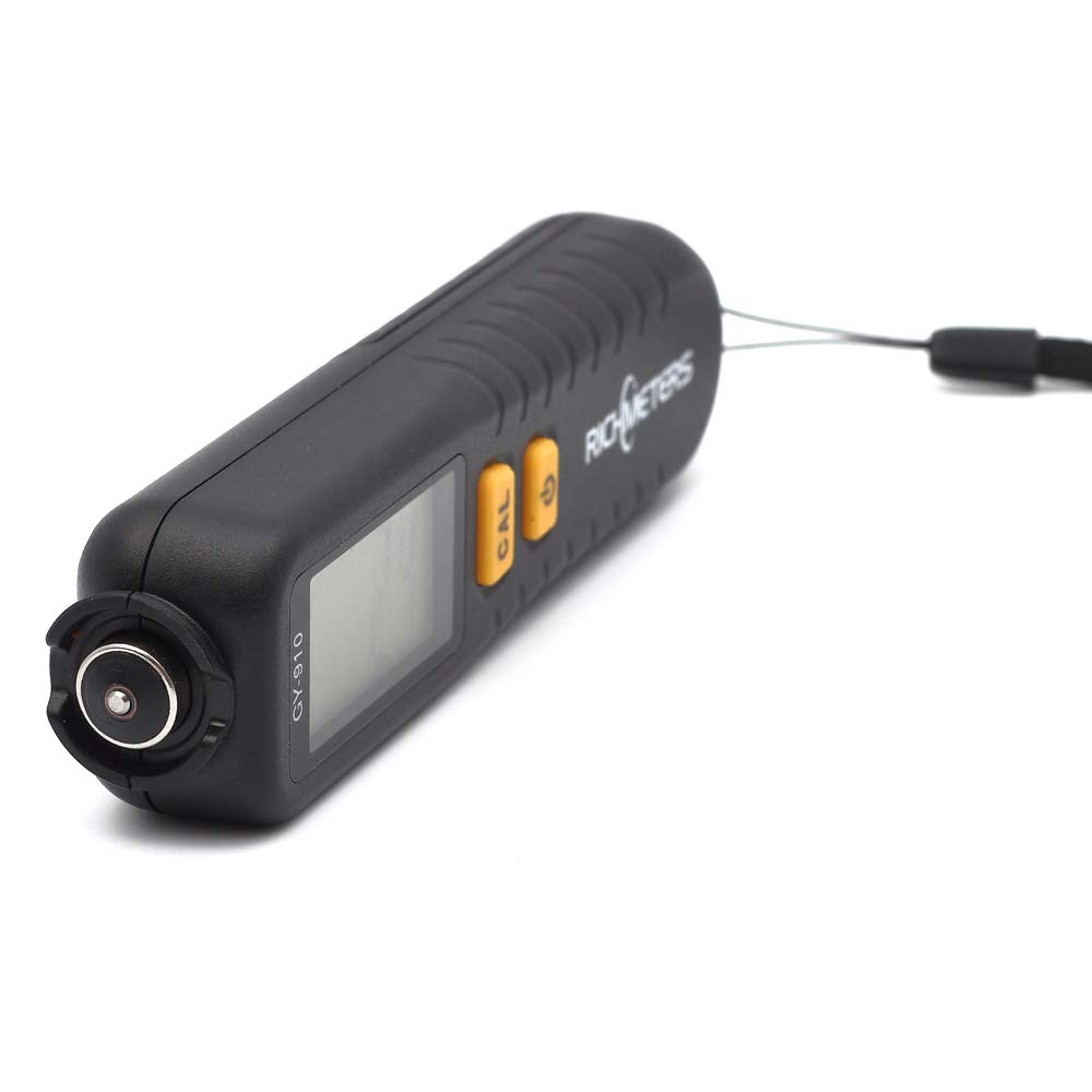 GY910 Mini Digital Coating Thickness Gauge - 0-1300um Paint Film Meter for Cars (FE/NFE) | Accurate Measurement in um, mm, mil | Perfect for Auto Body Shops & DIY Car Paint Testing