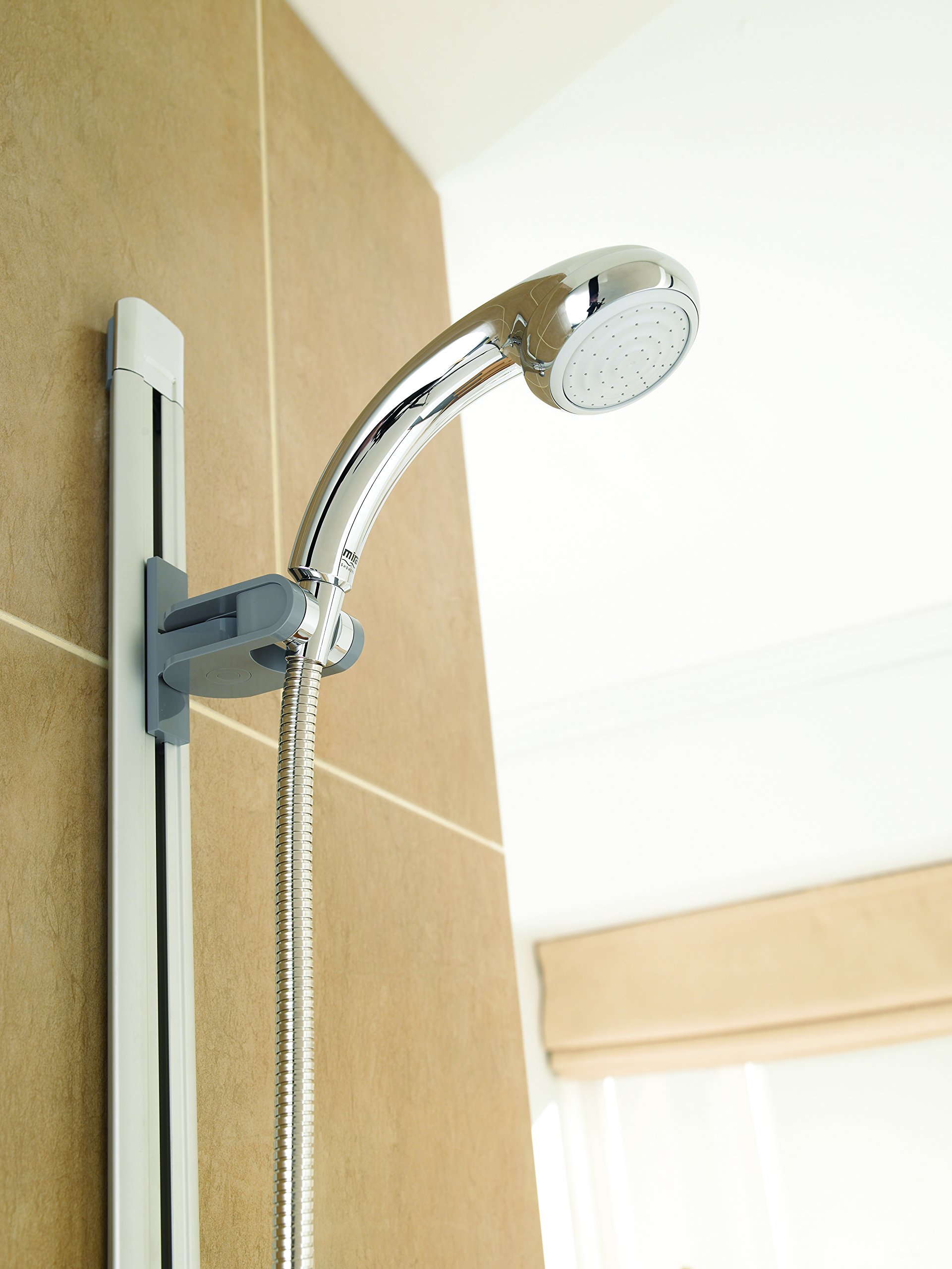 1.1603.125 Chrome Flex Shower Fittings & Shower Head Kit - Adjustable Handheld Shower System for Bathroom, Spa & RV Use