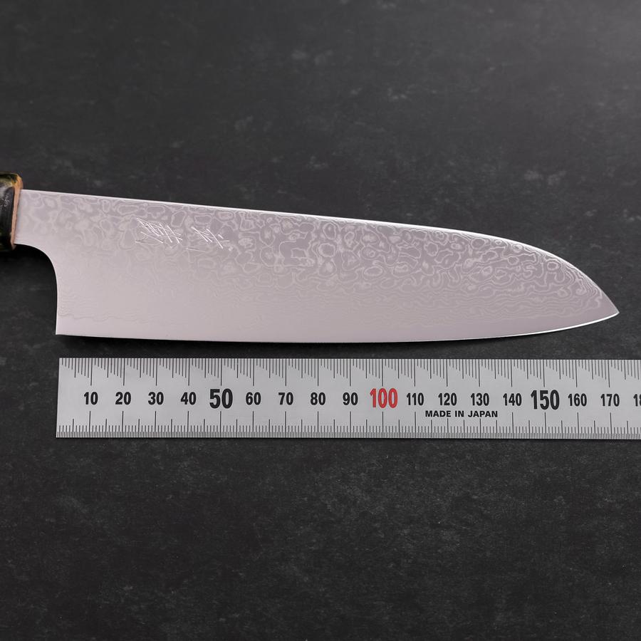 Premium Santoku ZA-18 Damascus Ceramic Kitchen Knife 180mm - Japanese Chef Knife for Slicing, Dicing & Chopping - Perfect for Home Cooking & Professional Kitchens