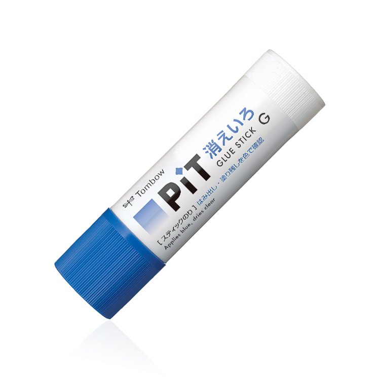 PiT Blue Glue Stick - Strong Adhesive for Paper, Cardboard & Crafts - Acid-Free & Washable - Perfect for Scrapbooking, School Projects & Office Use