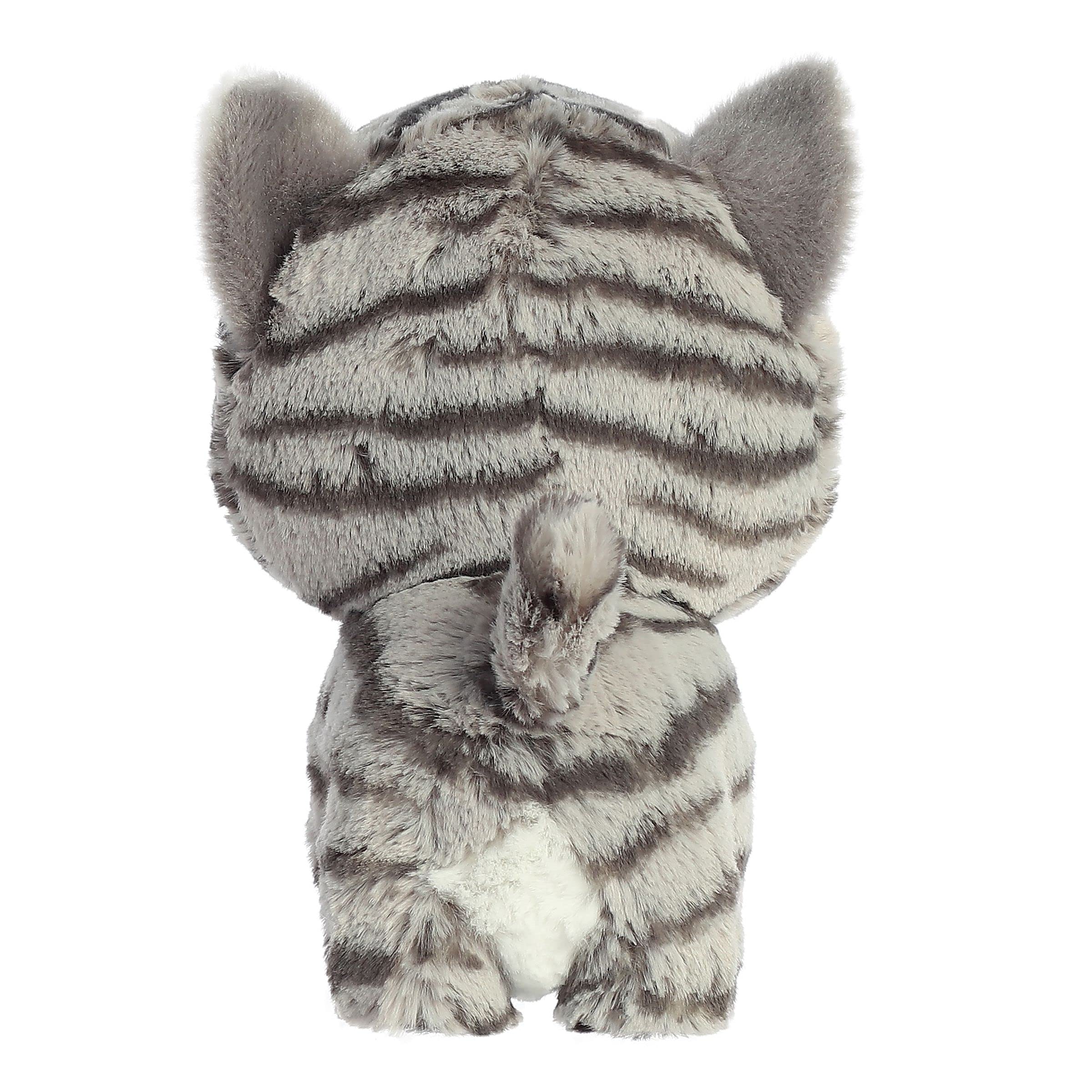 Playful Teddy Tabby Stuffed Animal - Grey 6.5