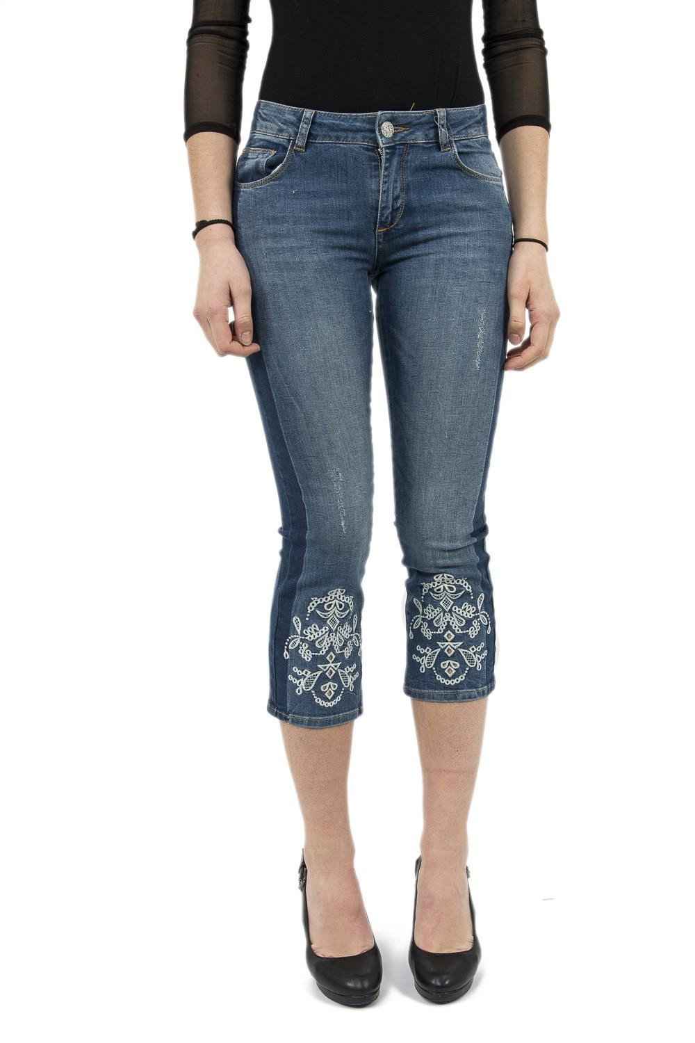 Desigual Women's Maggy 18SWDD36 High-Rise Skinny Jeans in Blue - Size 26 | Stretch Denim Pants for Casual Wear & Night Out