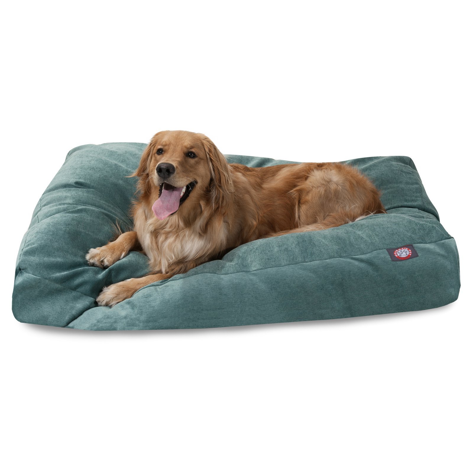 Majestic Pet Villa Rectangle Washable Dog Bed - Non-Slip Comfortable Pet Crate Bed with Removable Cover - Medium Size Kennel Bed for Sleeping (Polyester Fiber, Marine Blue) - Perfect for Home, Office & Travel Use