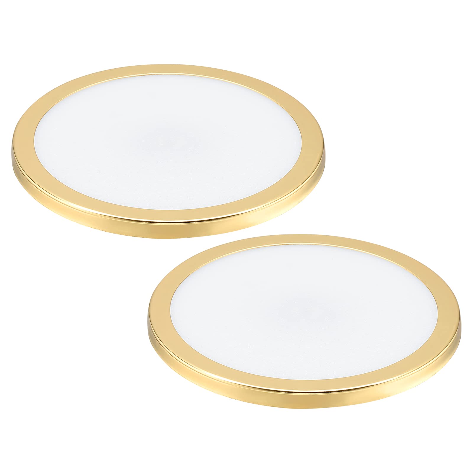 PATIKIL 4.4 Inch Inner Diameter Acrylic Lampshade Diffuser - 2 Pack Dustproof Barrel Lamp Cover for Home & Office Lighting Decor