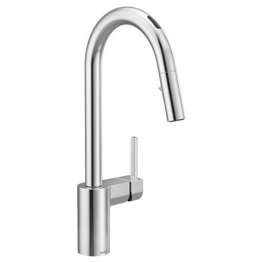 Moen 7565EVC Align Voice Activated Smart Kitchen Faucet in Chrome - Hands-Free Convenience for Cooking, Cleaning & Dishwashing
