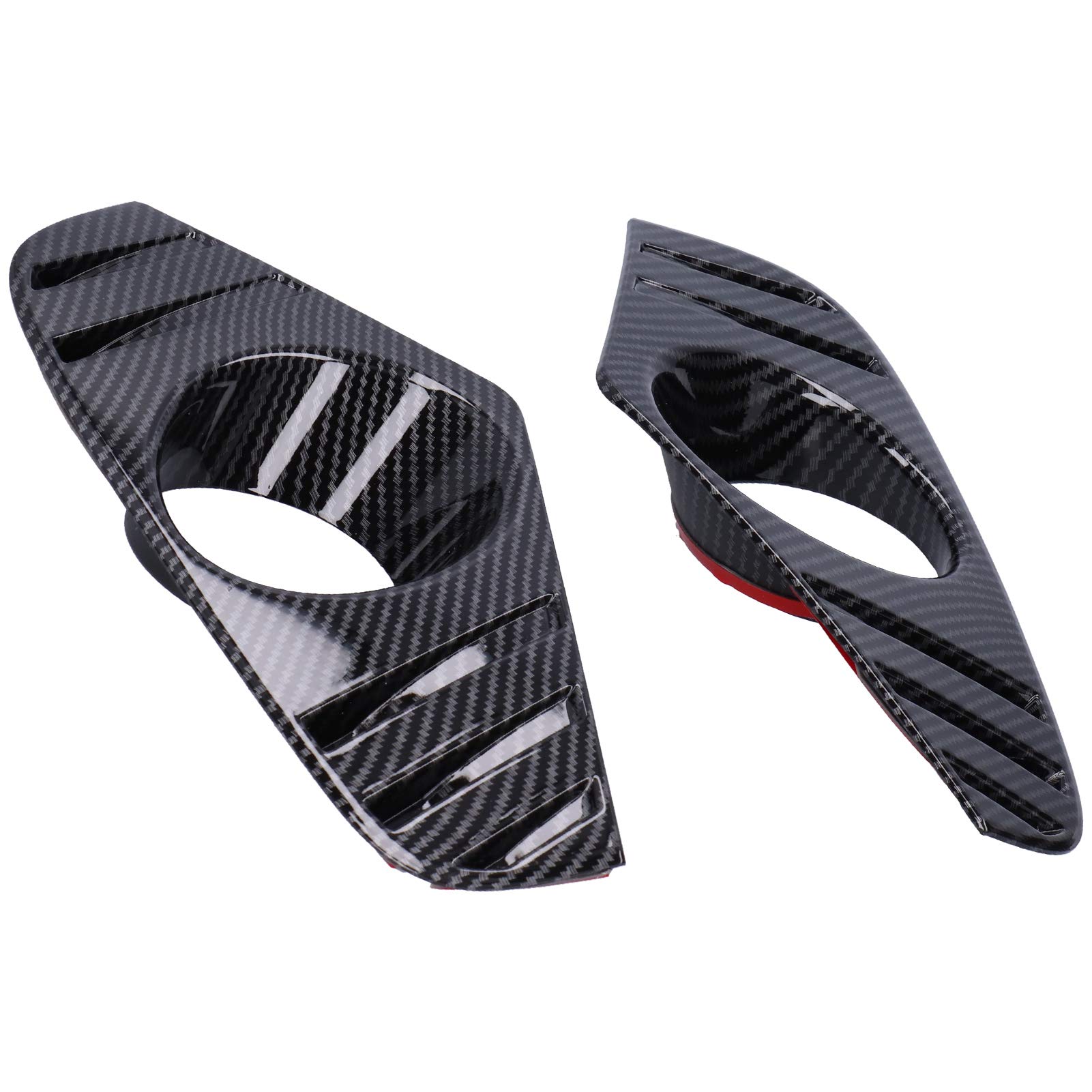 **Ymiko 2Pcs Carbon Fiber Fog Light Covers - Compatible with 2019-2021 Models | Durable Front Lamp Decorative Trims for Enhanced Style & Protection | Perfect for Off-Roading, Night Driving & Car Customization**