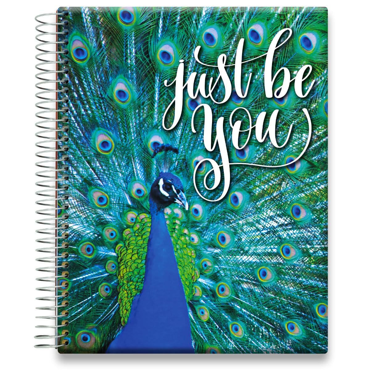 Tools4Wisdom 2025-2026 Academic Planner | April 2025-2026 Monthly Weekly Daily Organizer | 8.5x11 Inch Hardcover Notebook | Peacock Design with Inspirational Quote | Perfect for Students, Professionals & Goal Tracking