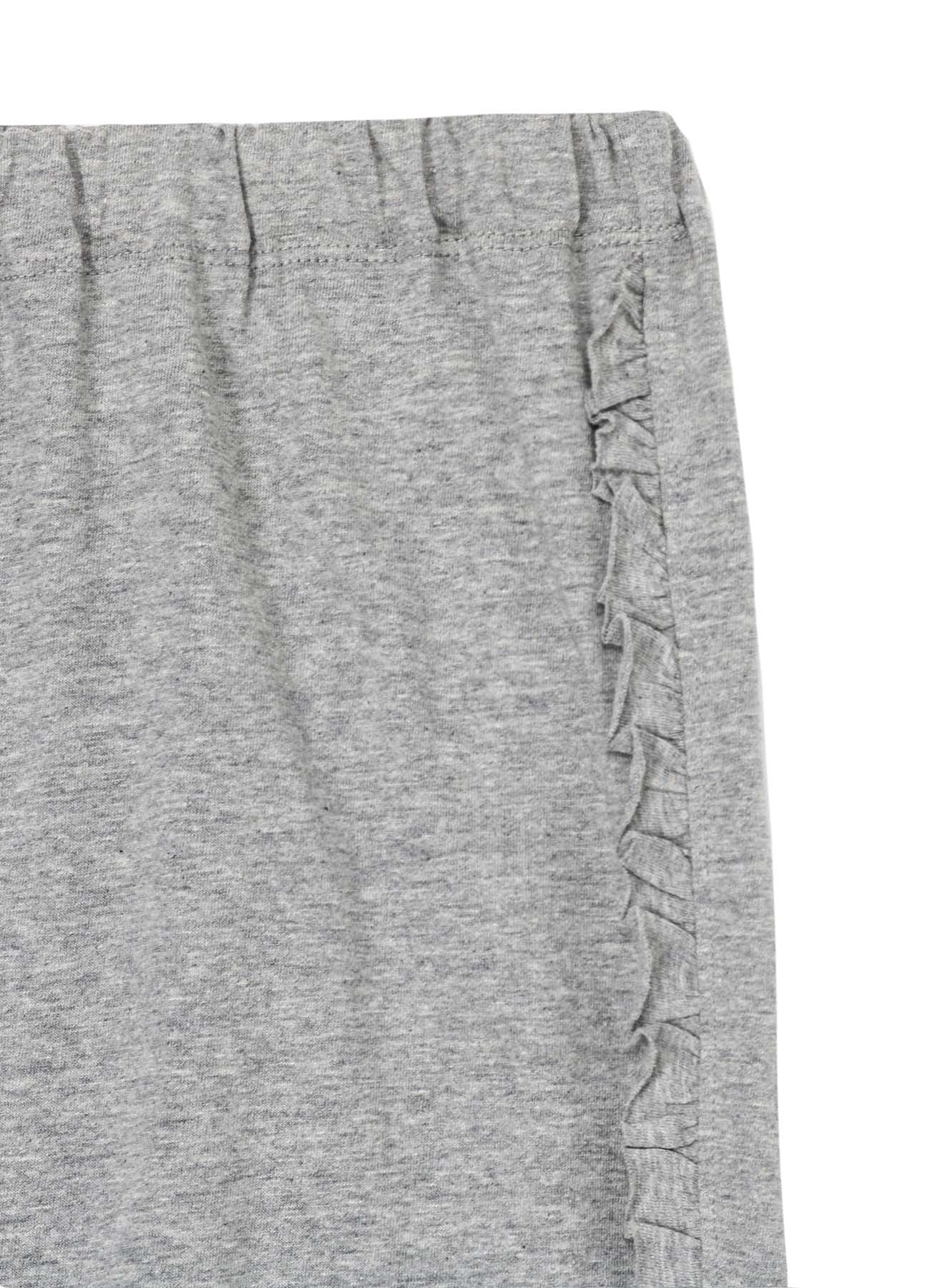 Cotton Jersey Frill Knee-Length Pants for Women - Comfortable & Stylish Casual Wear for Summer, Travel & Lounge