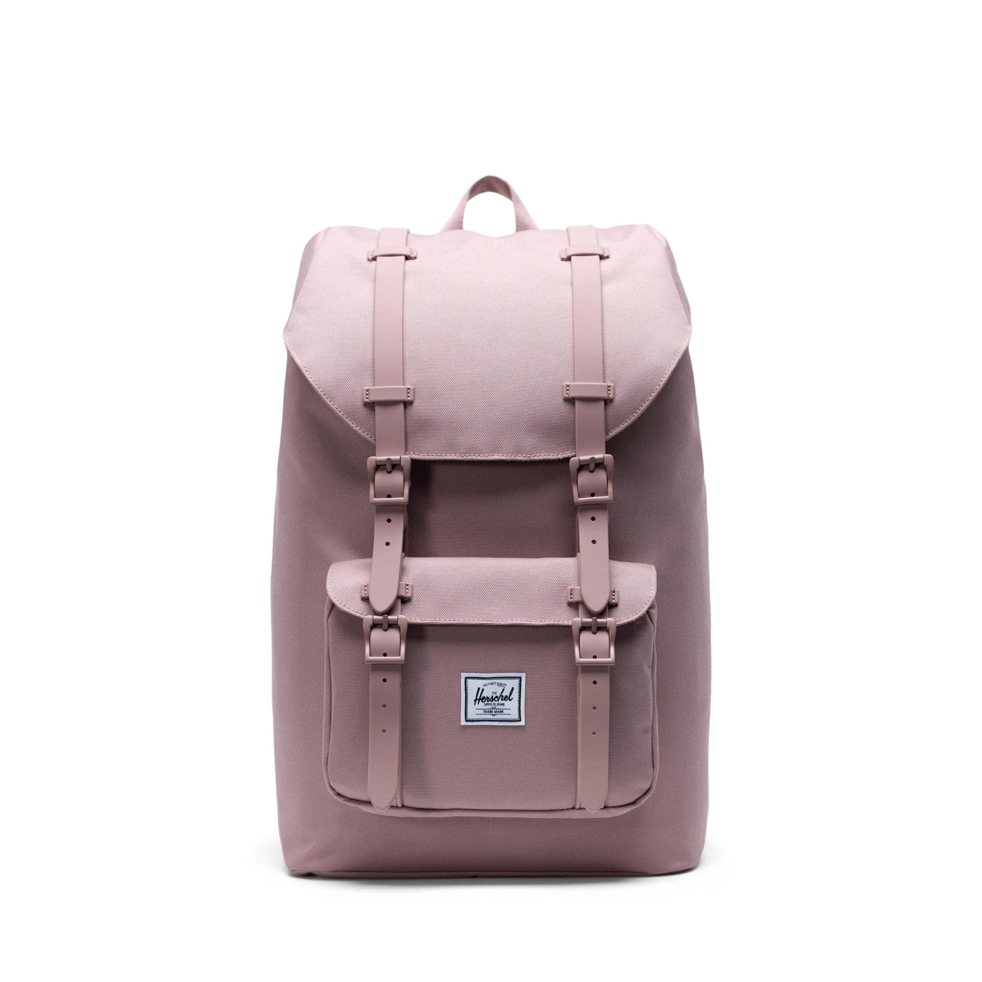 Herschel Little America Laptop Backpack 17L - Stylish Mid-Volume College Backpack for Women & Men, Durable Travel Backpack with Laptop Compartment (Ash Rose) - Perfect for Work, School & Daily Commute