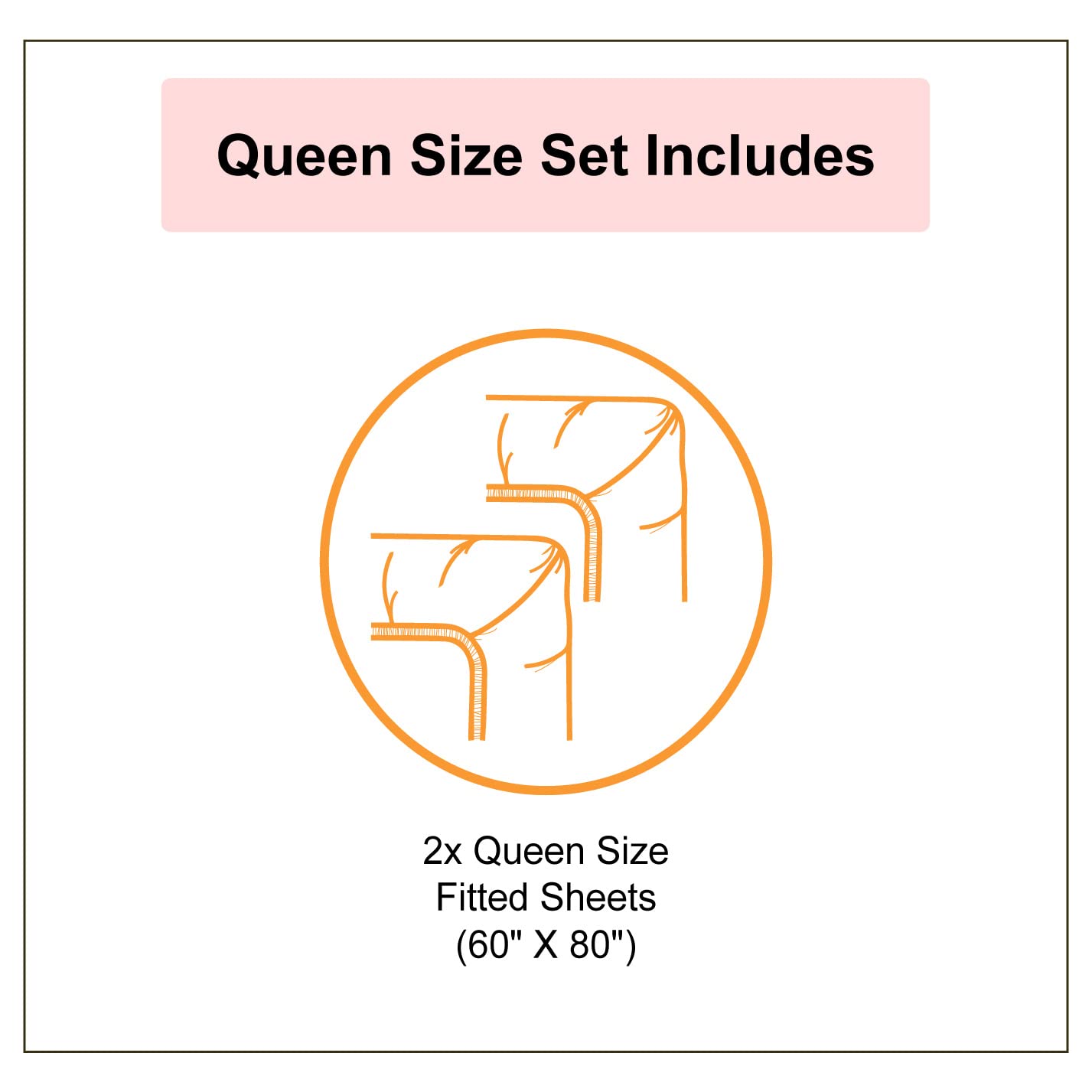 Ambesonne Queen Size 2-Pack Fitted Sheets - Deep Pocket Elastic All Around, Burgundy Red - Soft Bedding Set for Women (2 Pieces) | Perfect for Guest Rooms, Dorms & Home Decor