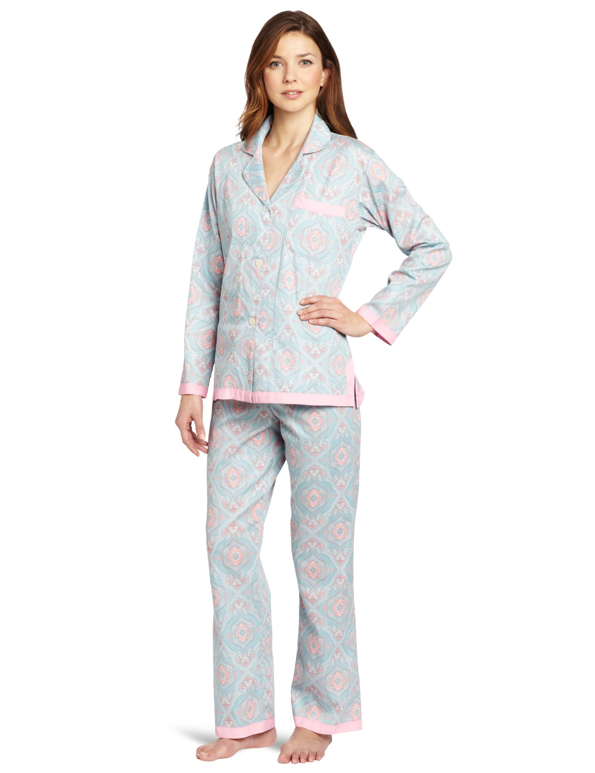 BedHead Pajamas for Women - Soft Long Sleeve Ribbon Pajama Set with Comfortable Fit | Perfect for Sleepwear, Lounging & Cozy Nights at Home