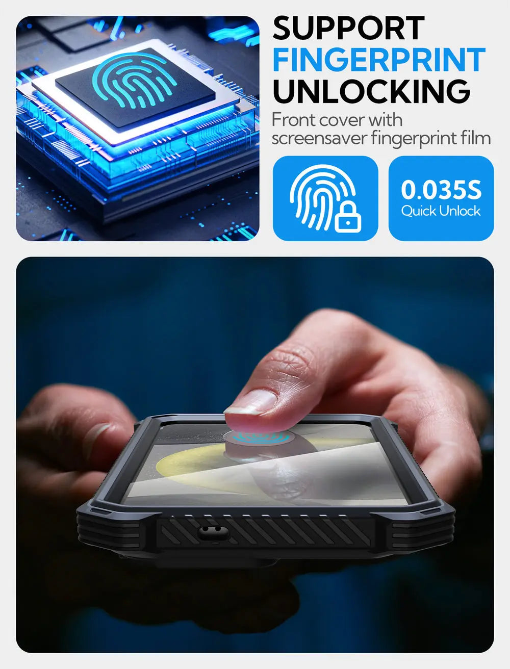 BLASON Armorbox Full Body Protective Case for Samsung Galaxy S25 - Shockproof & Drop Protection - Perfect for Outdoor, Travel & Daily Use