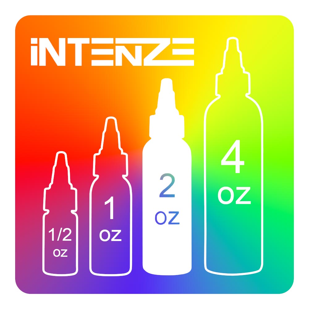 Intenze Tattoo Ink 2oz Bottle - Professional Tattoo Supplies - Choose Your Color - Perfect for Tattoo Artists & Body Art Enthusiasts