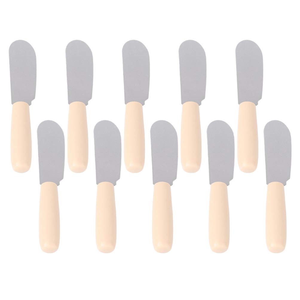 16-Piece Stainless Steel Spatula Set for Baking - Plastic Handle Cream Spatula, Butter Spatula, Icing Spatula & Smoother - Perfect for Cake Decorating, Cookie Dough, Frosting & Dessert Making