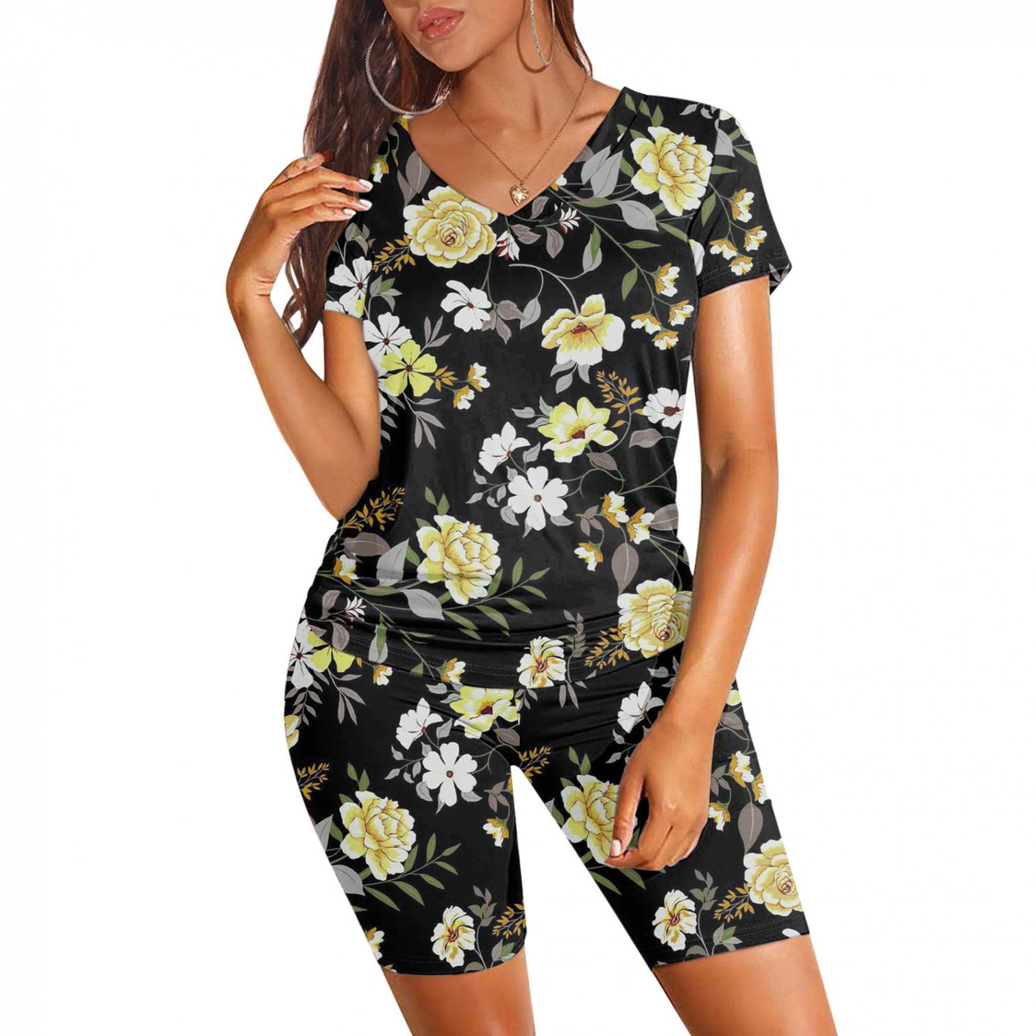 Masbird Women's Workout Sets - Casual Summer Plus Size Overalls Playsuit Lounge Sets with Tie-Dye Backless Long Rompers | Gym, Yoga, Beach & Lounge Wear
