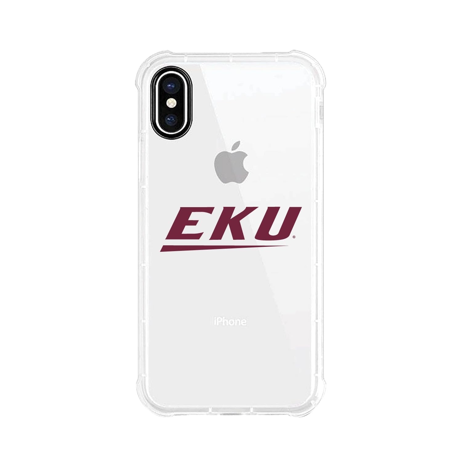 OTM Essentials Rugged Phone Case for iPhone 13 Pro - Shockproof Protective Cover with Reinforced Edges | Eastern Kentucky University EKU Alumni Gift | Classic White Design for Daily Use & Outdoor Activities