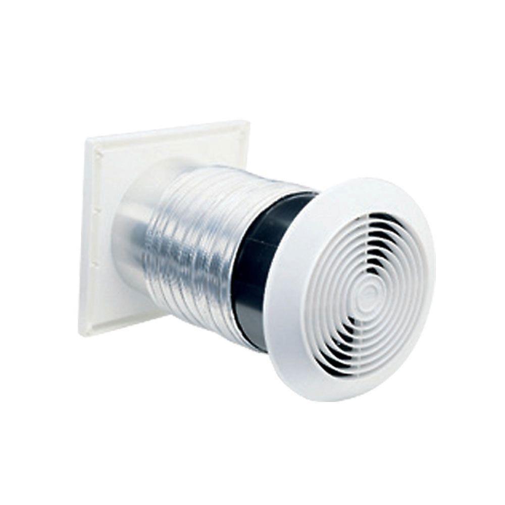 Broan Nutone 70 CFM Bathroom Exhaust Fan with Ventilator - Quiet Wall Mounted Ventilation for Home, Kitchen & Laundry Room (Model 608088)