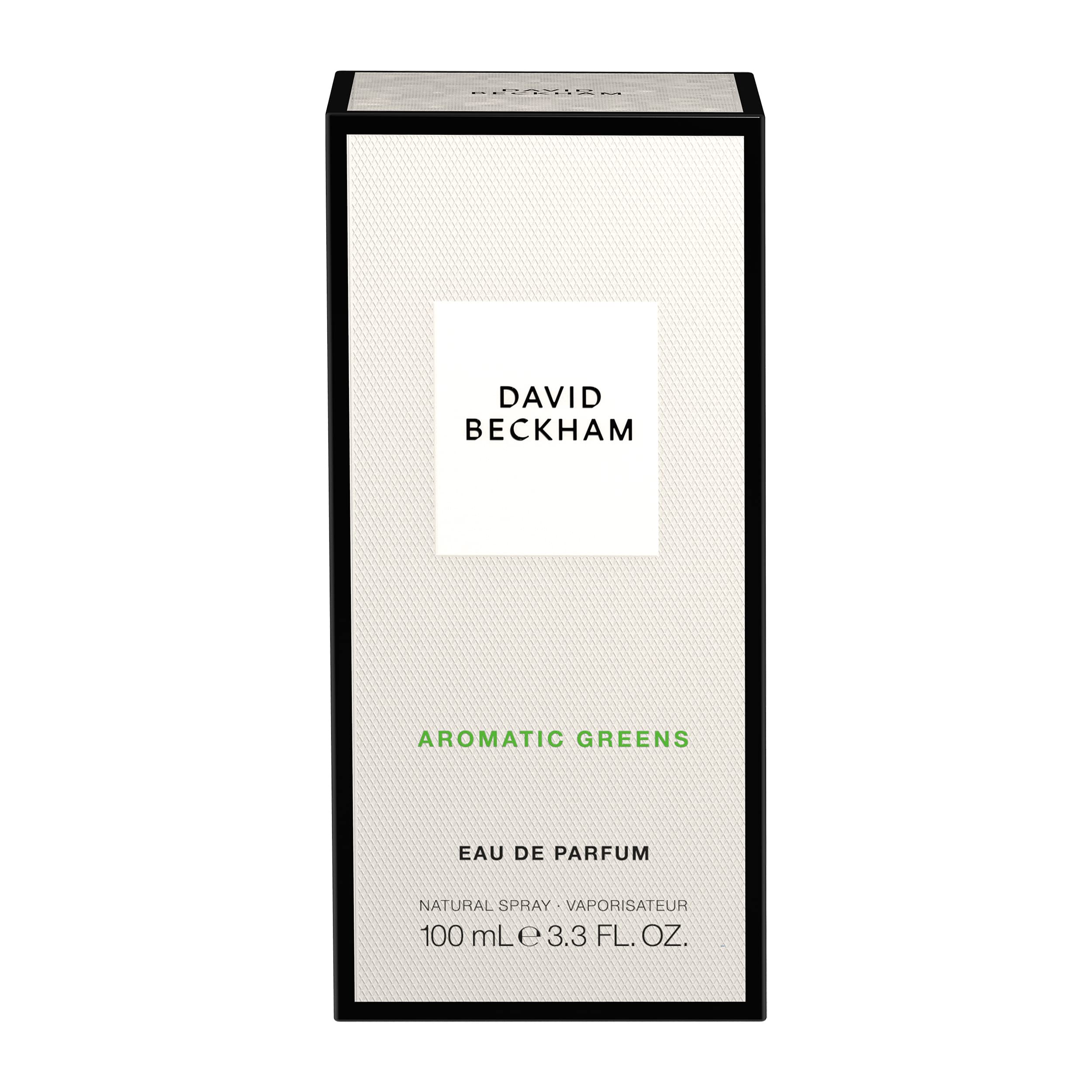 David Beckham Aromatic Greens Eau de Parfum for Men - 3.4 oz Fresh Woody Fragrance | Long-Lasting Cologne for Day & Night Wear, Work & Special Occasions