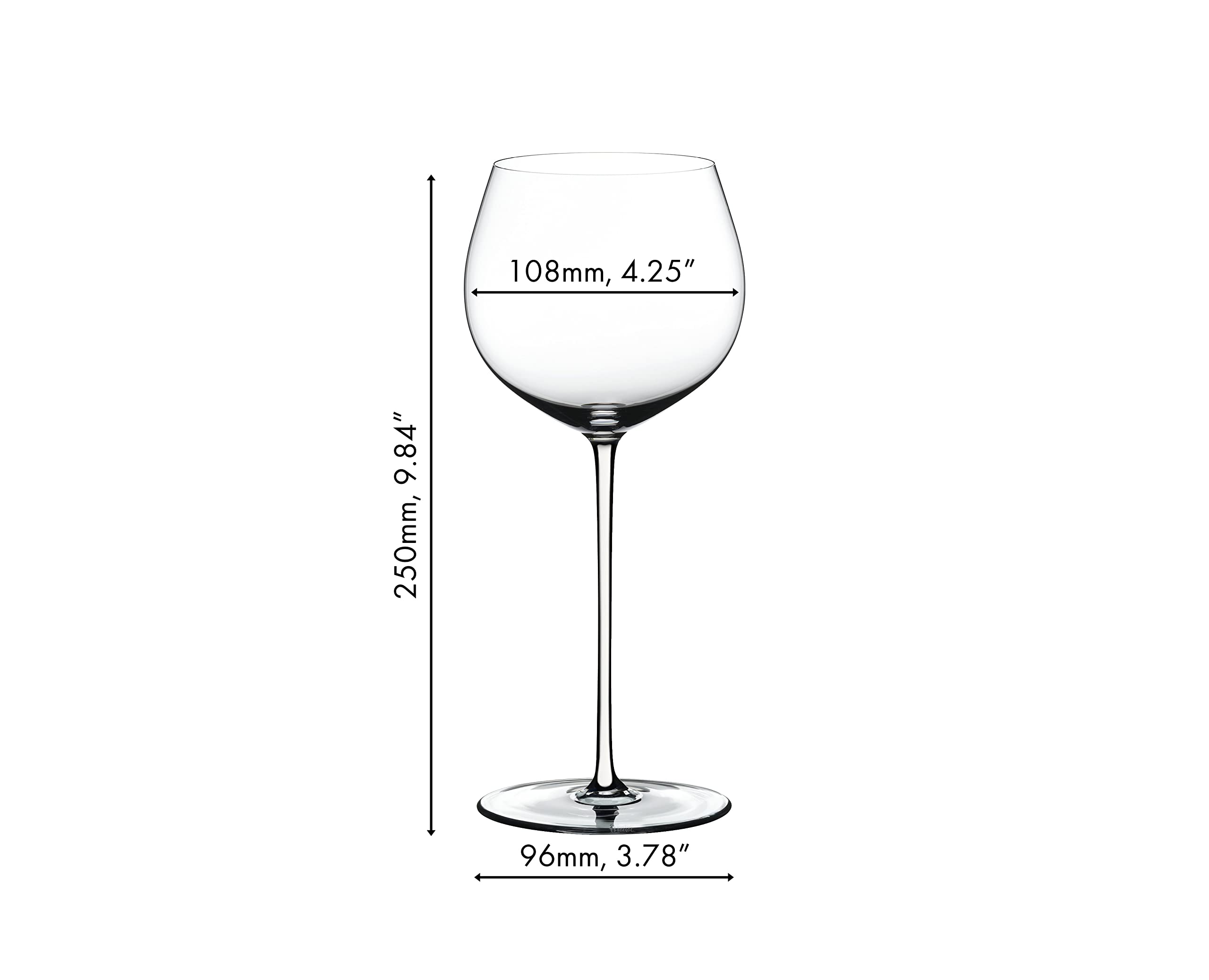 Riedel Fatto A Mano Old World Wine Glass - Handcrafted Crystal Wine Goblets for Red & White Wine - Perfect for Fine Dining, Wine Tasting & Gift Giving
