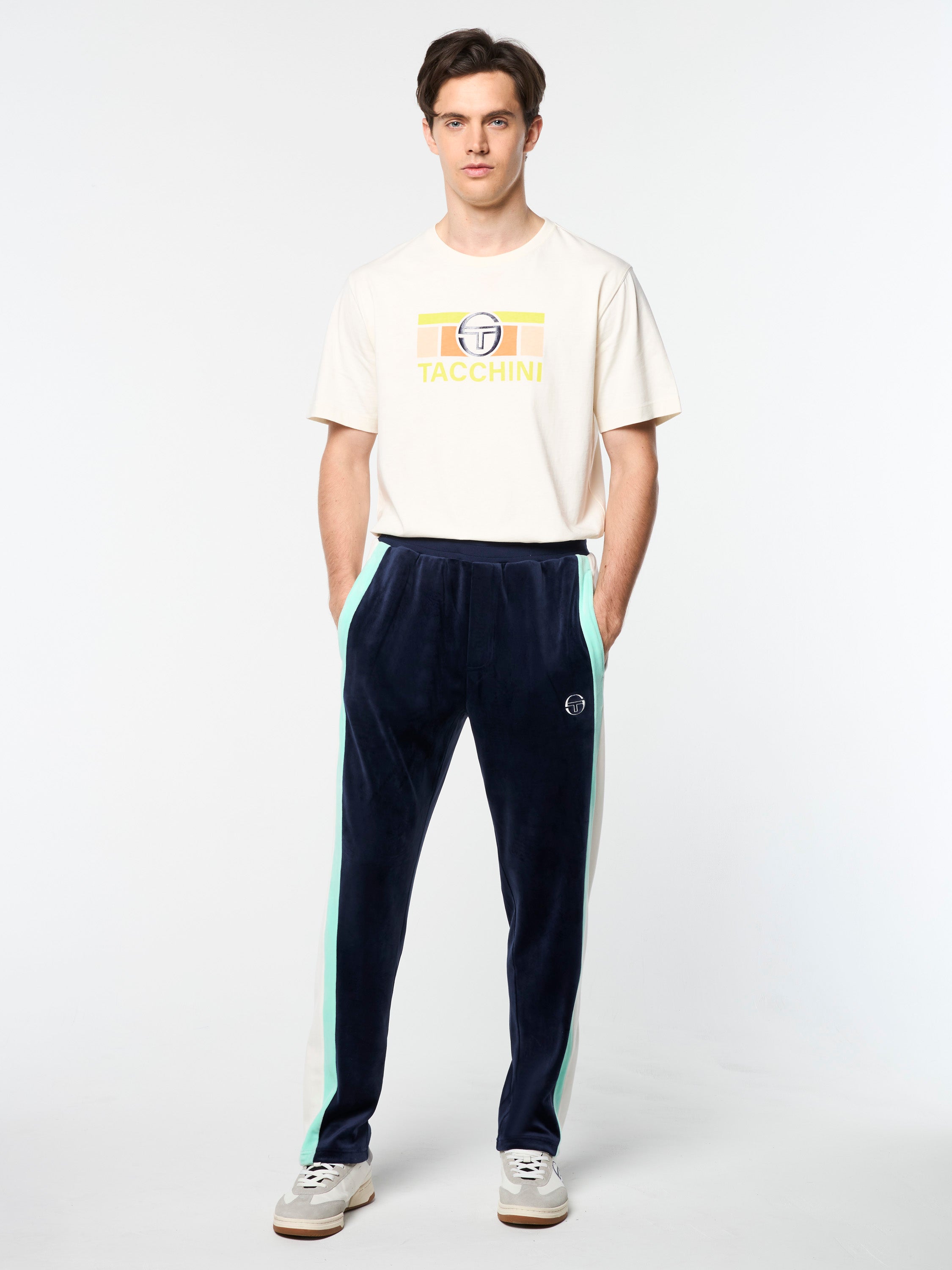 Lazaro Velour Track Pants for Women - Soft & Comfortable Joggers in Maritime Blue | Lounge, Yoga & Casual Wear