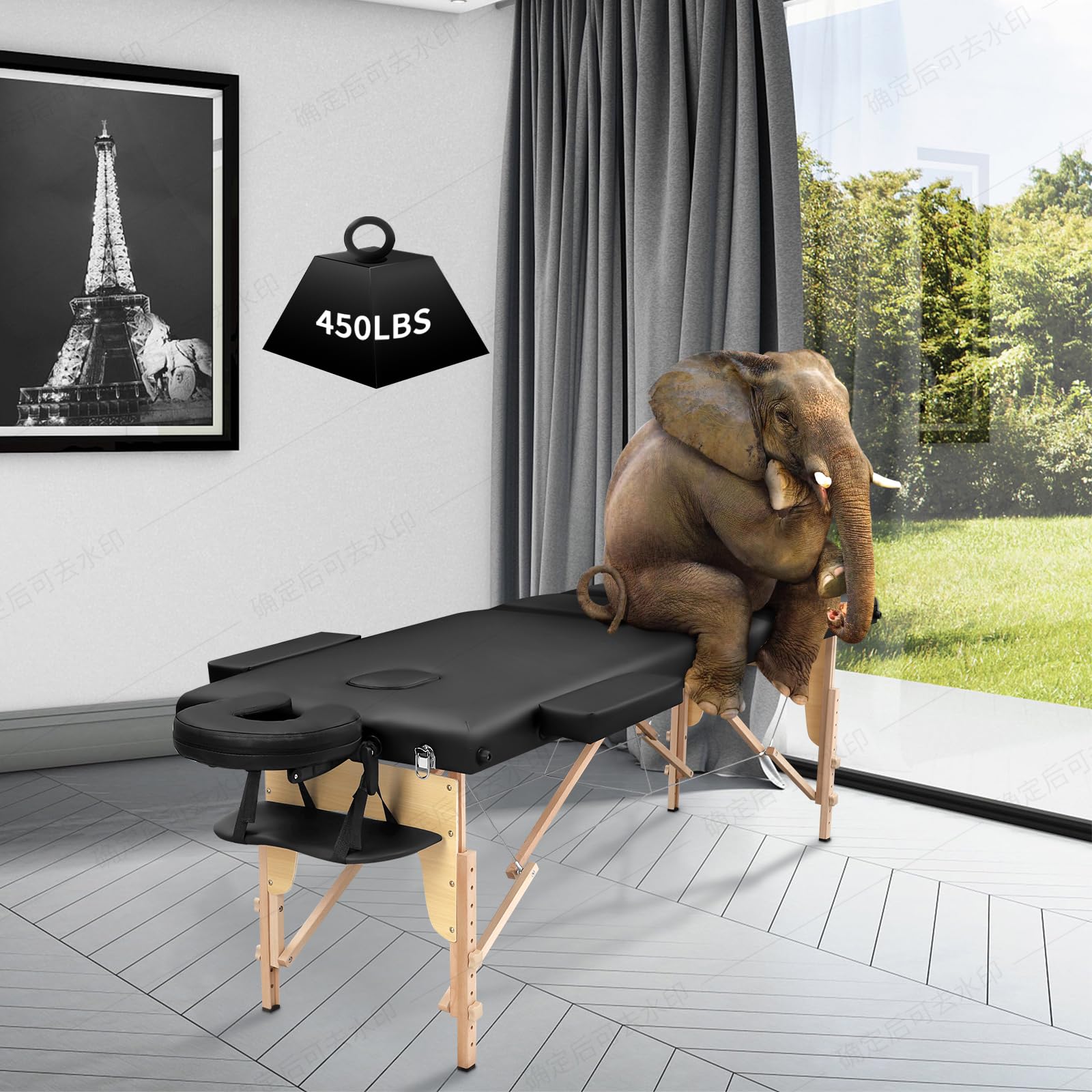 Portable Folding Massage Table - Professional Spa & Lash Bed for Home Use - Physical Therapy Table with Adjustable Height - Perfect for Massage Therapists, Estheticians & Home Spa Relaxation