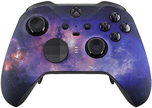7 Watts Elite Series 2 Controller Modded - Custom Pro Rapid Fire Mod for Xbox One, Series X/S & PC (Wireless/Wired) - Nebula Galaxy Design - Perfect for Competitive Gaming & Esports Tournaments