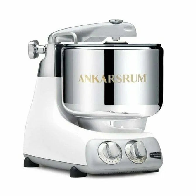 Ankarsrum Stand Mixer - Professional Kitchen Mixer in Gloss White | Perfect for Baking, Dough Kneading & Cake Decorating | Home & Commercial Use