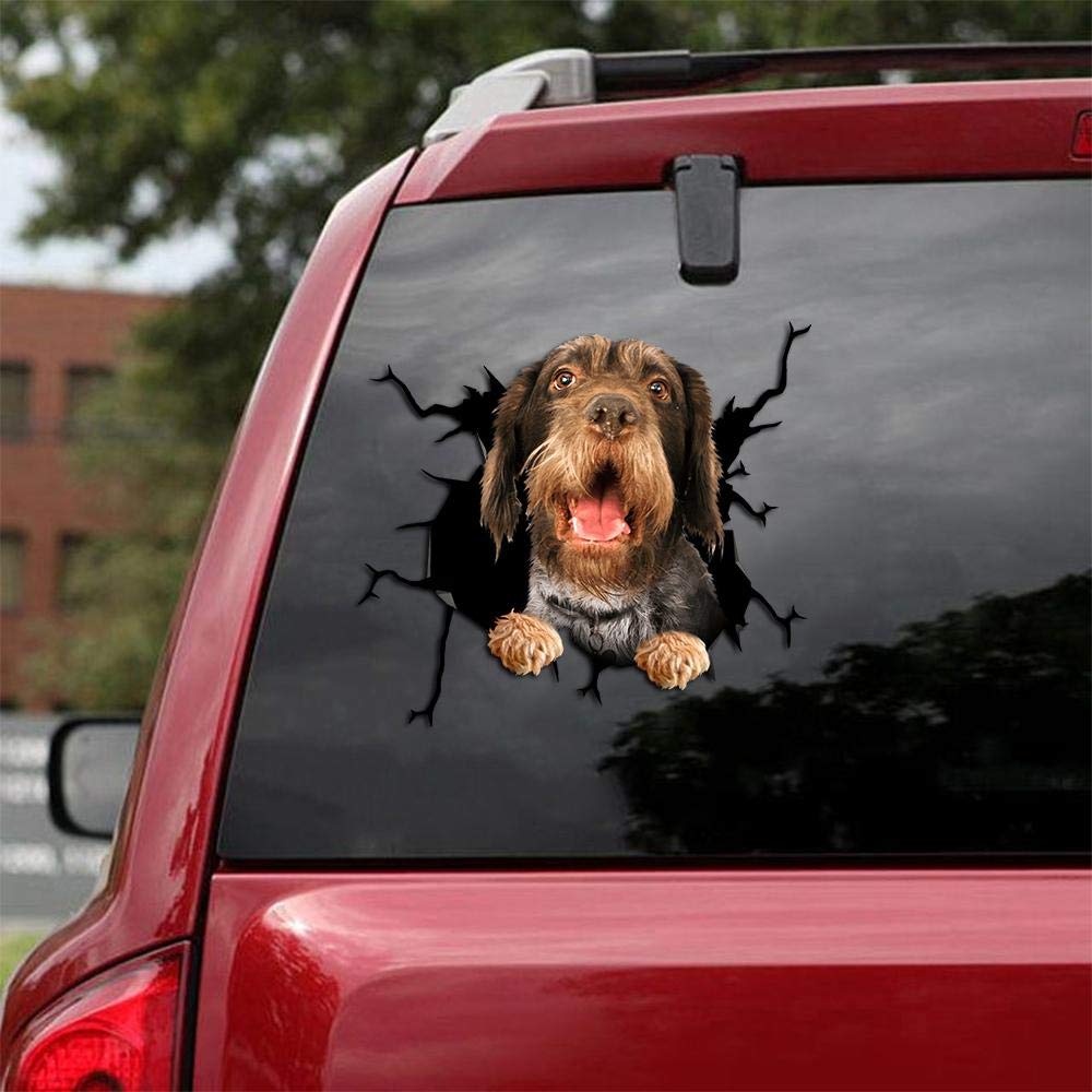 Premium Otterhound Car Decals - Pack of 2 Realistic Dog Stickers for Windows & Walls (12