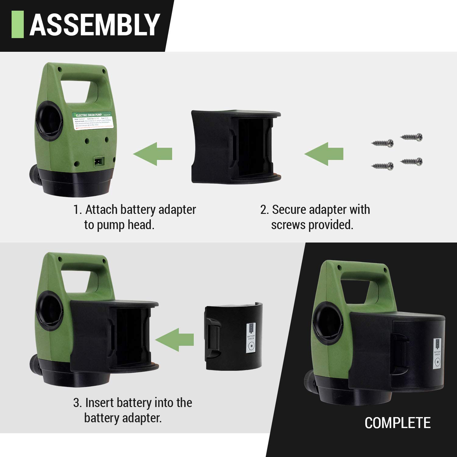 Rechargeable Ni-Cad Battery & Charger for TERAPUMP TReDRUM Electric Drum Pump - Compatible with Standard & Telescopic Models | Power Solution for Industrial Fluid Transfer, Automotive Maintenance & Marine Applications
