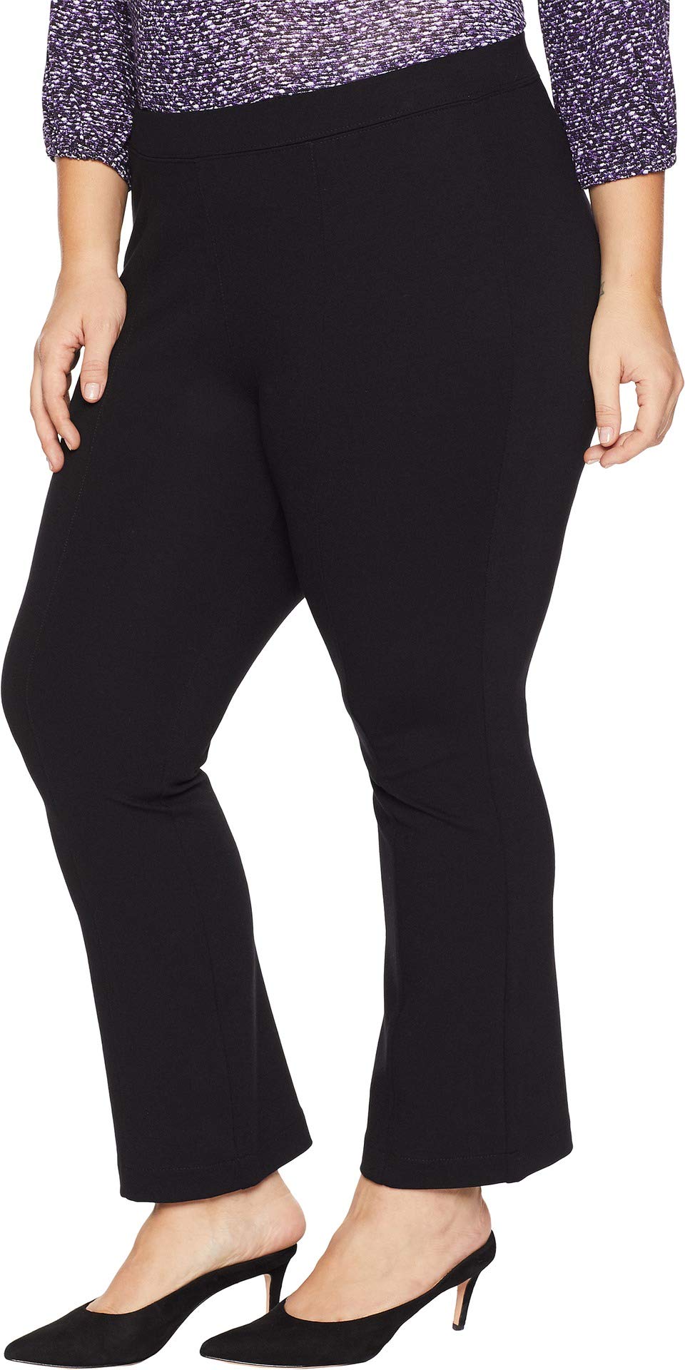 NYDJ Women's Plus Size Cropped Bootcut Pull-On Pants - Comfortable Stretch Trousers for Work, Travel & Casual Wear