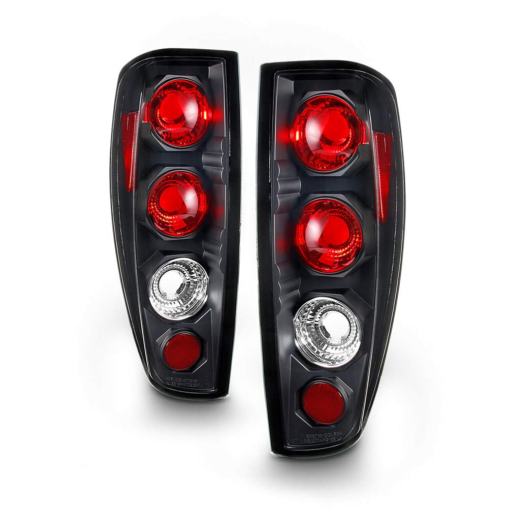 Black LED Tail Lights for 2004-2011 Chevy Colorado & GMC Canyon Pickup Trucks - Pair of Brake Lamps - Waterproof & Durable for Night Driving & Off-Road Adventures