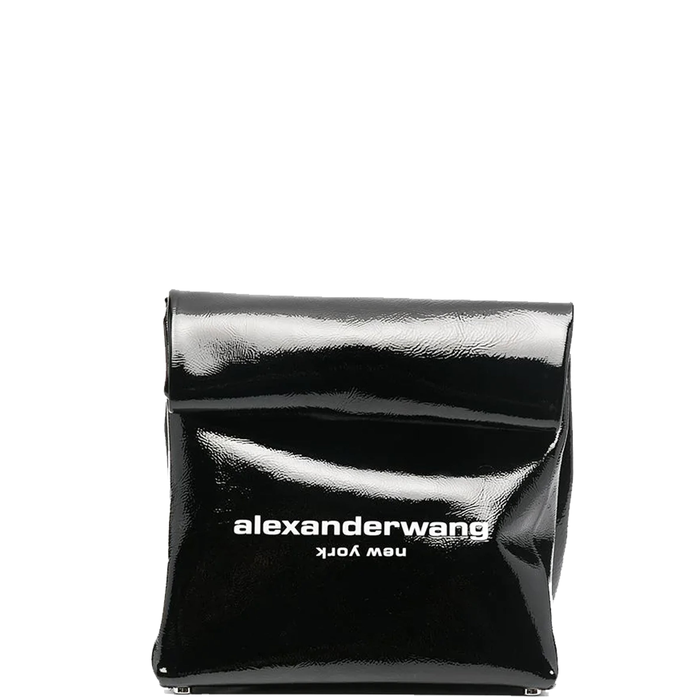 Patent Leather Lunch Clutch for Women - Stylish Black Insulated Food Bag for Work, Office, Picnics & Commuting | Keeps Meals Fresh & Organized
