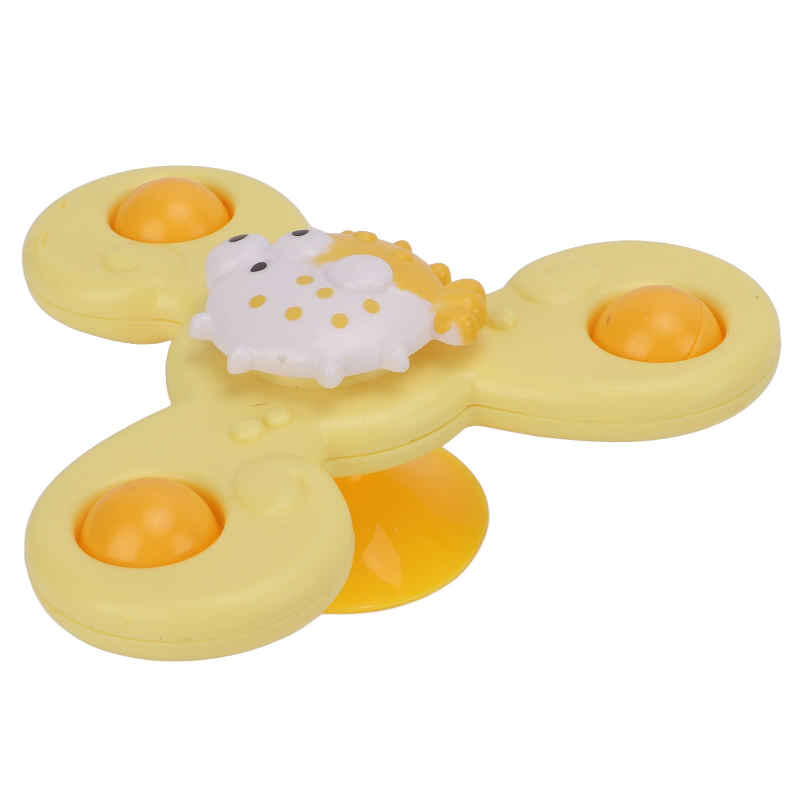 3 Pack Suction Cup Spinner Toys - Rotating Flower Fidget Spinners for Kids, Waterproof & Rustproof Sensory Toys for Bath, Window & Car Play - Stress Relief Bathroom Toys for Babies & Toddlers