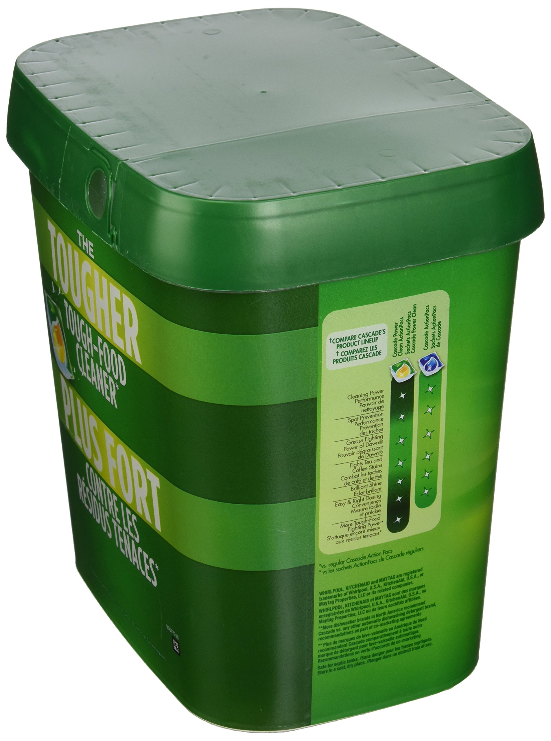 Cascade Power Clean Dishwasher Pods with Dawn, Fresh Scent - 115 Count Action Pacs | Deep Cleaning for Tough Stains | Perfect for Family Kitchens & Large Loads